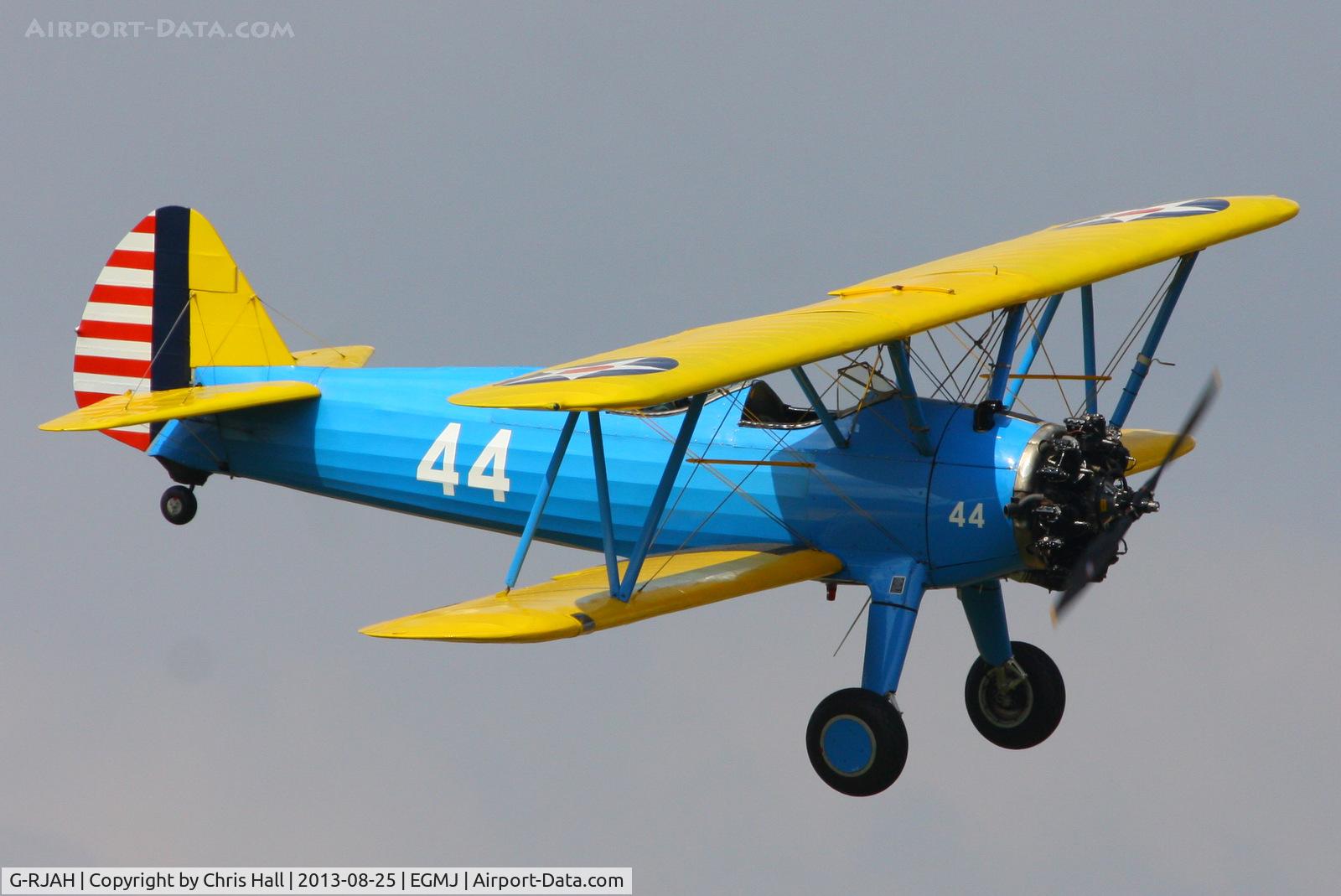 G-RJAH, 1942 Boeing A75N1 C/N 75-4041, at the Little Gransden Air & Vintage Vehicle Show