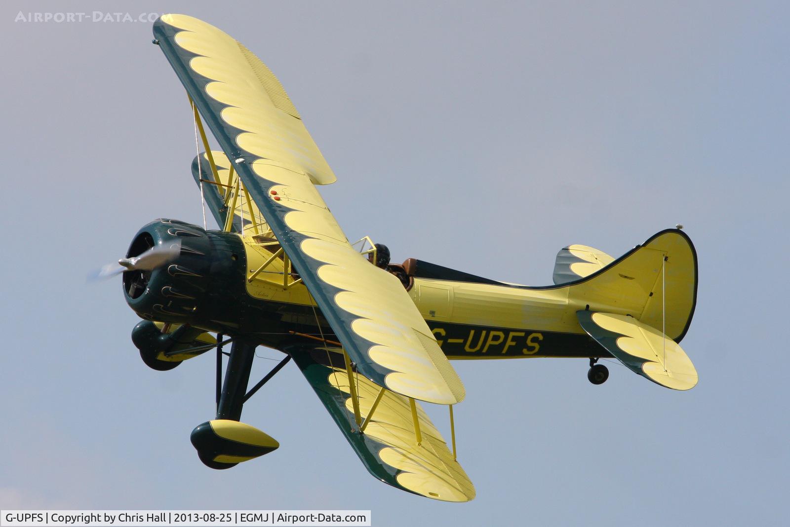 G-UPFS, 1941 Waco UPF-7 C/N 5660, at the Little Gransden Air & Vintage Vehicle Show