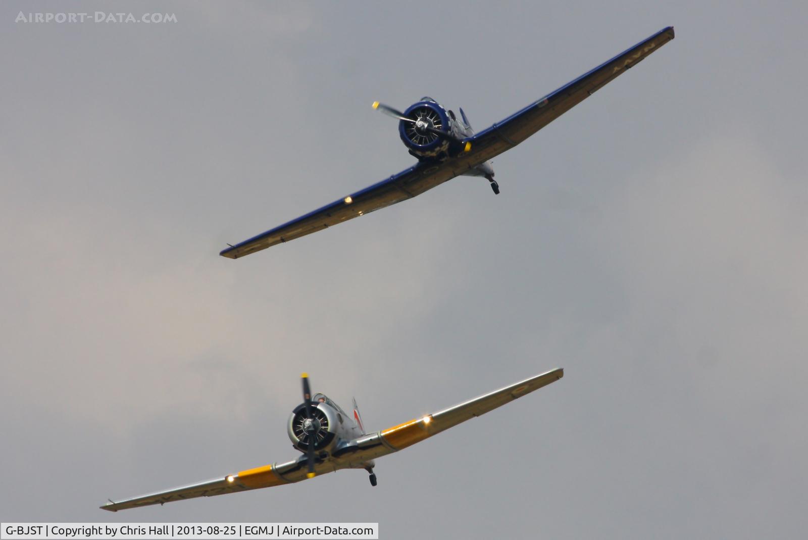 G-BJST, 1953 Canadian Car & Foundry T-6H Harvard Mk.4M C/N 14A-2429, at the Little Gransden Air & Vintage Vehicle Show