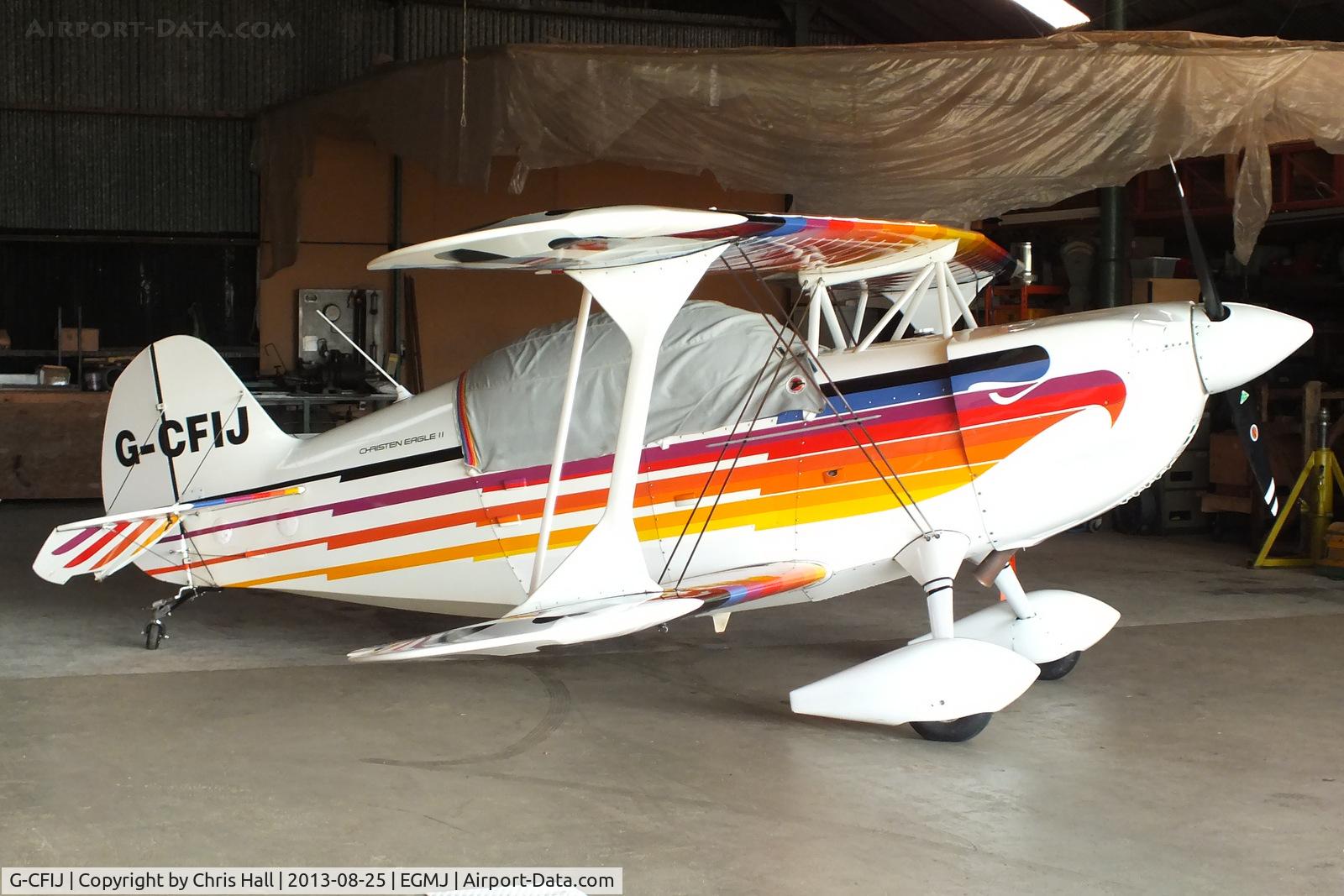 G-CFIJ, 1986 Christen Eagle II C/N PERNER 0001, at the Little Gransden Air & Vintage Vehicle Show