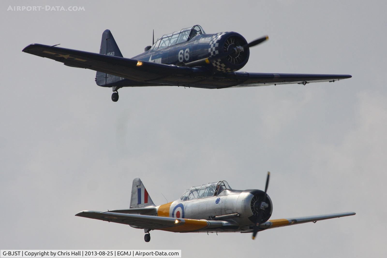 G-BJST, 1953 Canadian Car & Foundry T-6H Harvard Mk.4M C/N 14A-2429, at the Little Gransden Air & Vintage Vehicle Show