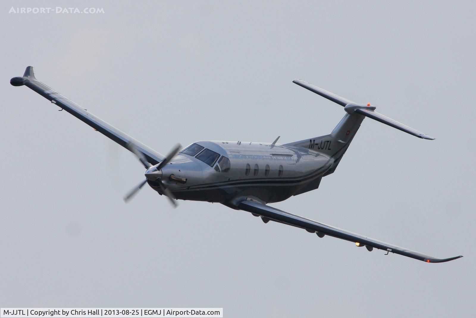 M-JJTL, 2009 Pilatus PC-12/47E C/N 1126, at the Little Gransden Air & Vintage Vehicle Show