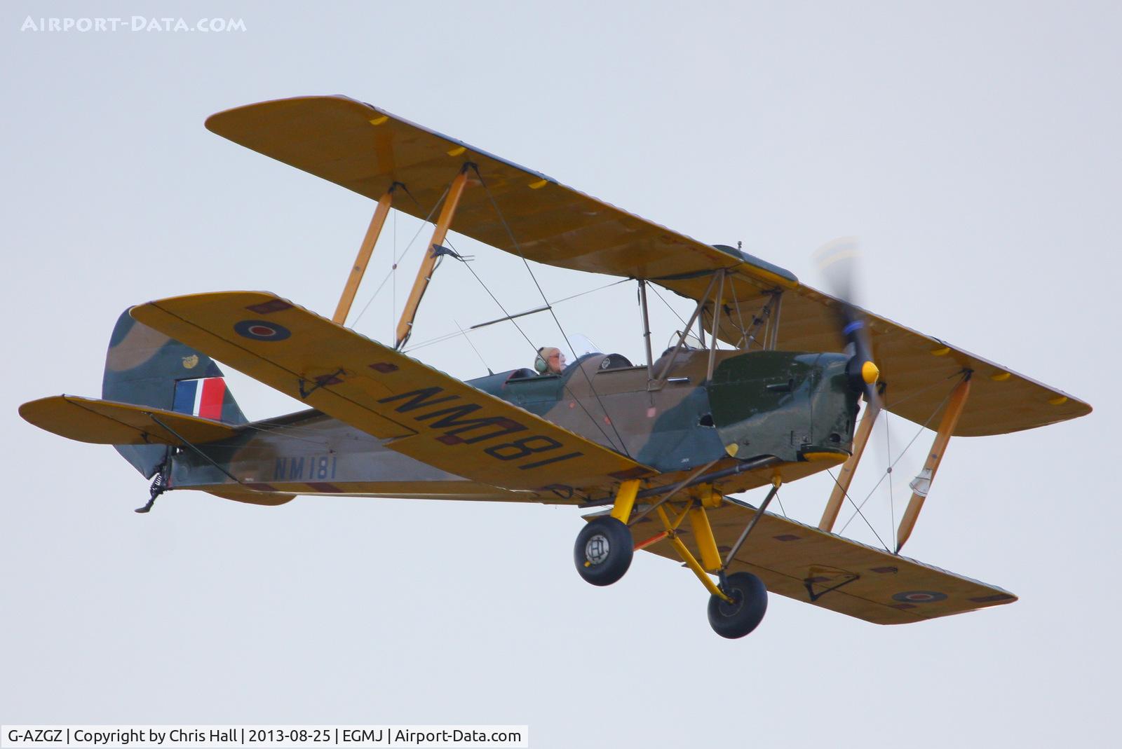 G-AZGZ, 1944 De Havilland DH-82A Tiger Moth II C/N 86489, at the Little Gransden Air & Vintage Vehicle Show