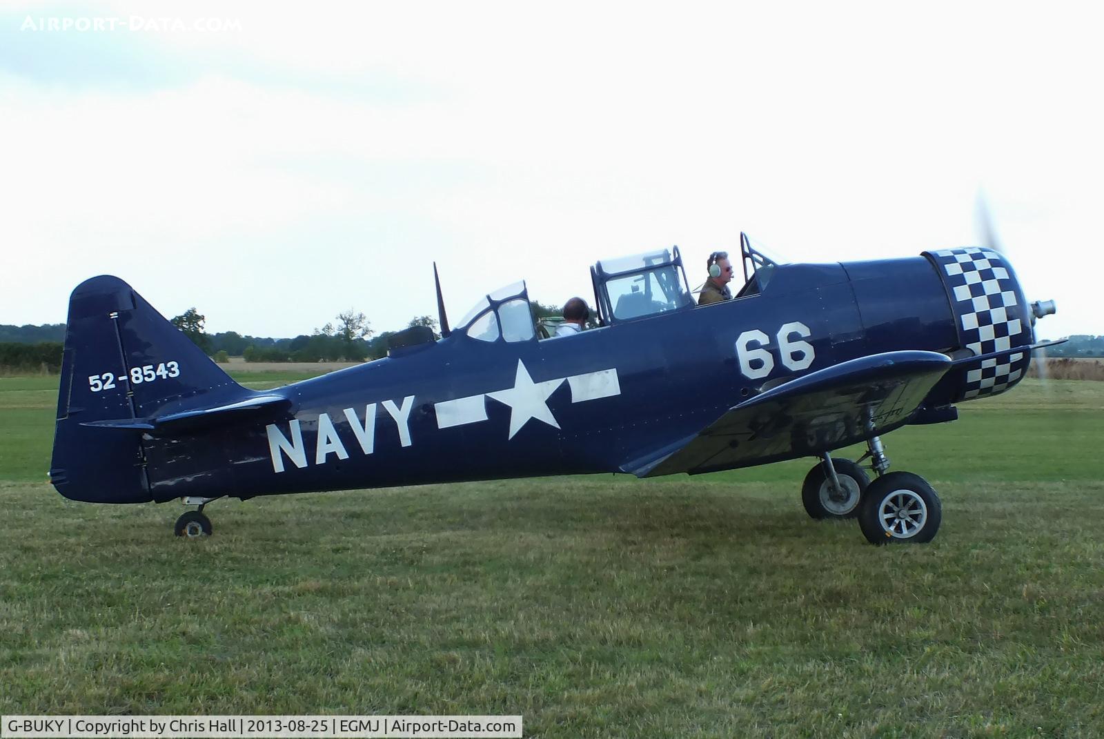 G-BUKY, 1952 Canadian Car & Foundry T-6H Harvard Mk.4M C/N CCF4-464, at the Little Gransden Air & Vintage Vehicle Show