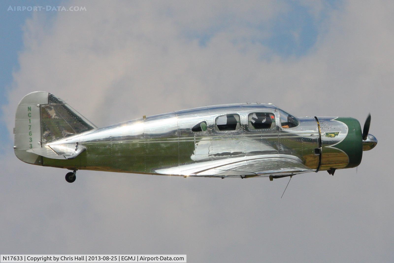 N17633, 1939 Spartan 7W Executive C/N 21, at the Little Gransden Air & Vintage Vehicle Show