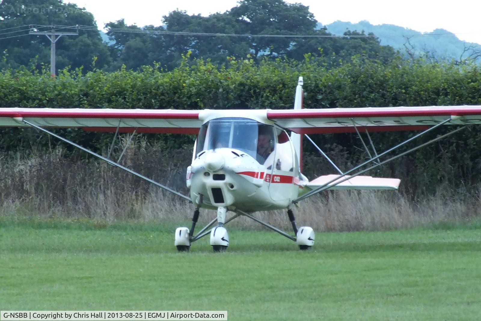G-NSBB, 2004 Comco Ikarus C42 FB100 VLA C/N PFA 322-14162, at the Little Gransden Air & Vintage Vehicle Show