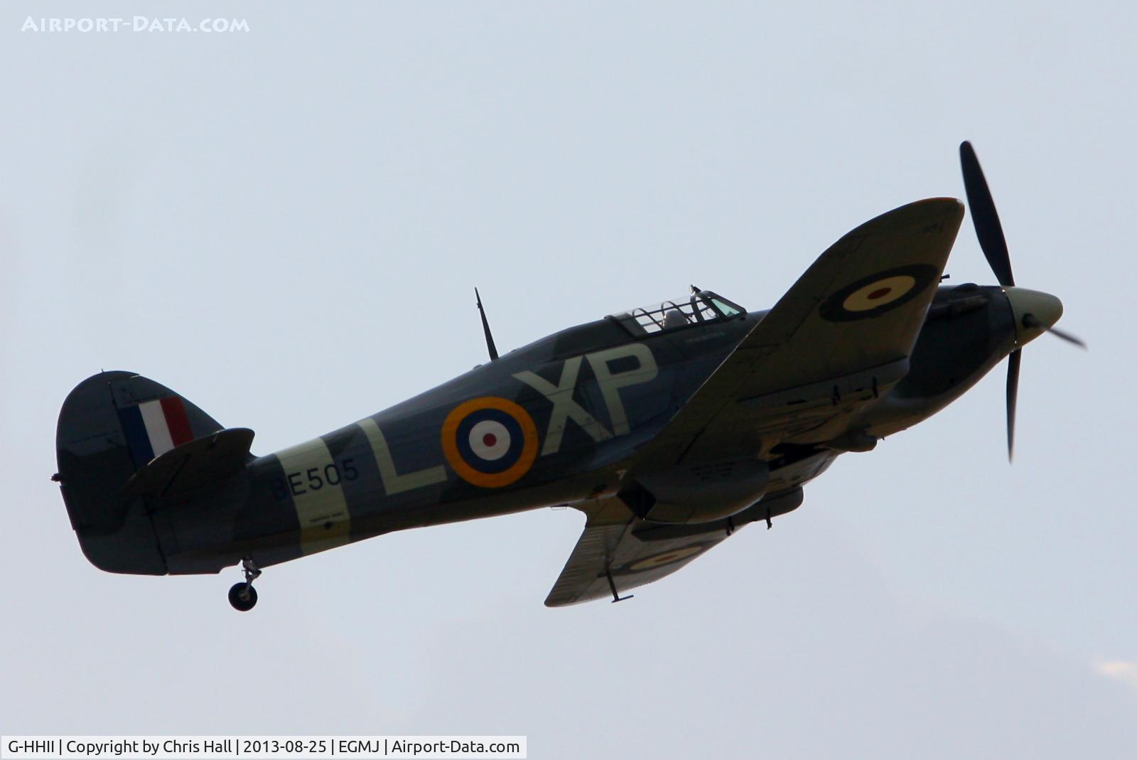 G-HHII, 1940 Hawker (CCF) Hurricane Mk2B C/N CCF/R20023, at the Little Gransden Air & Vintage Vehicle Show