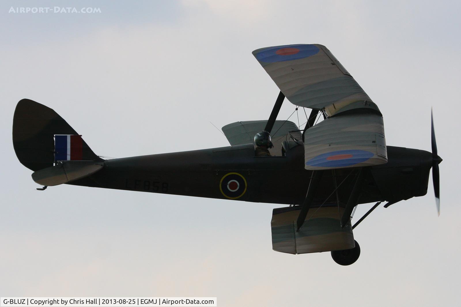 G-BLUZ, 1944 De Havilland DH.82B Queen Bee C/N 1435, at the Little Gransden Air & Vintage Vehicle Show