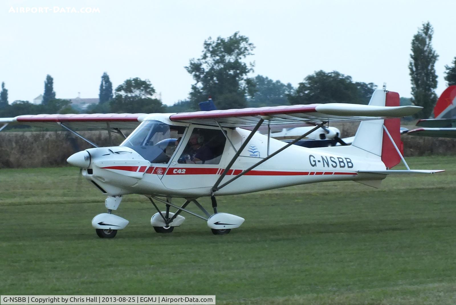 G-NSBB, 2004 Comco Ikarus C42 FB100 VLA C/N PFA 322-14162, at the Little Gransden Air & Vintage Vehicle Show