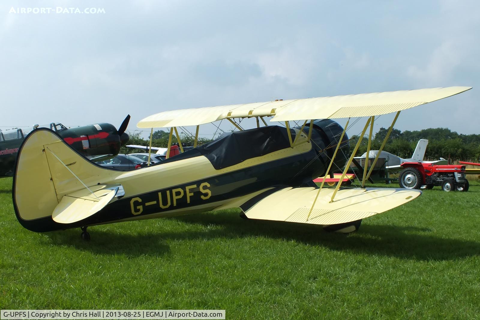 G-UPFS, 1941 Waco UPF-7 C/N 5660, at the Little Gransden Air & Vintage Vehicle Show
