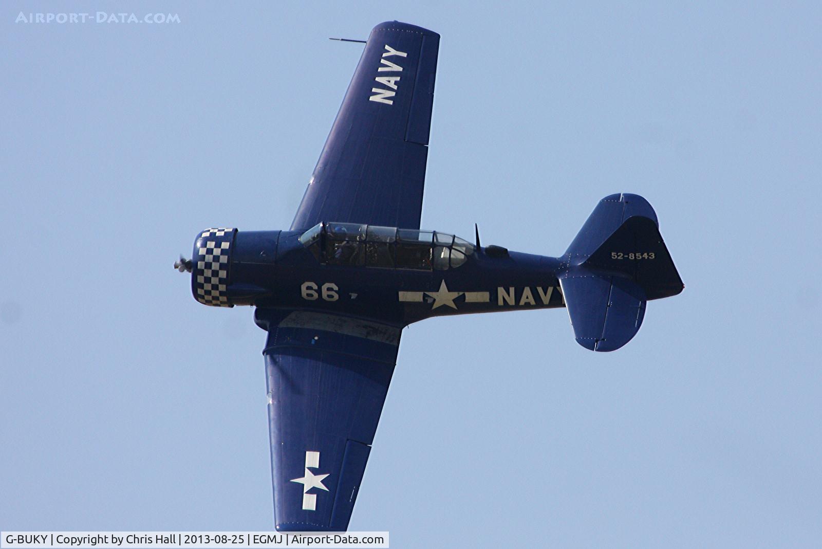 G-BUKY, 1952 Canadian Car & Foundry T-6H Harvard Mk.4M C/N CCF4-464, at the Little Gransden Air & Vintage Vehicle Show