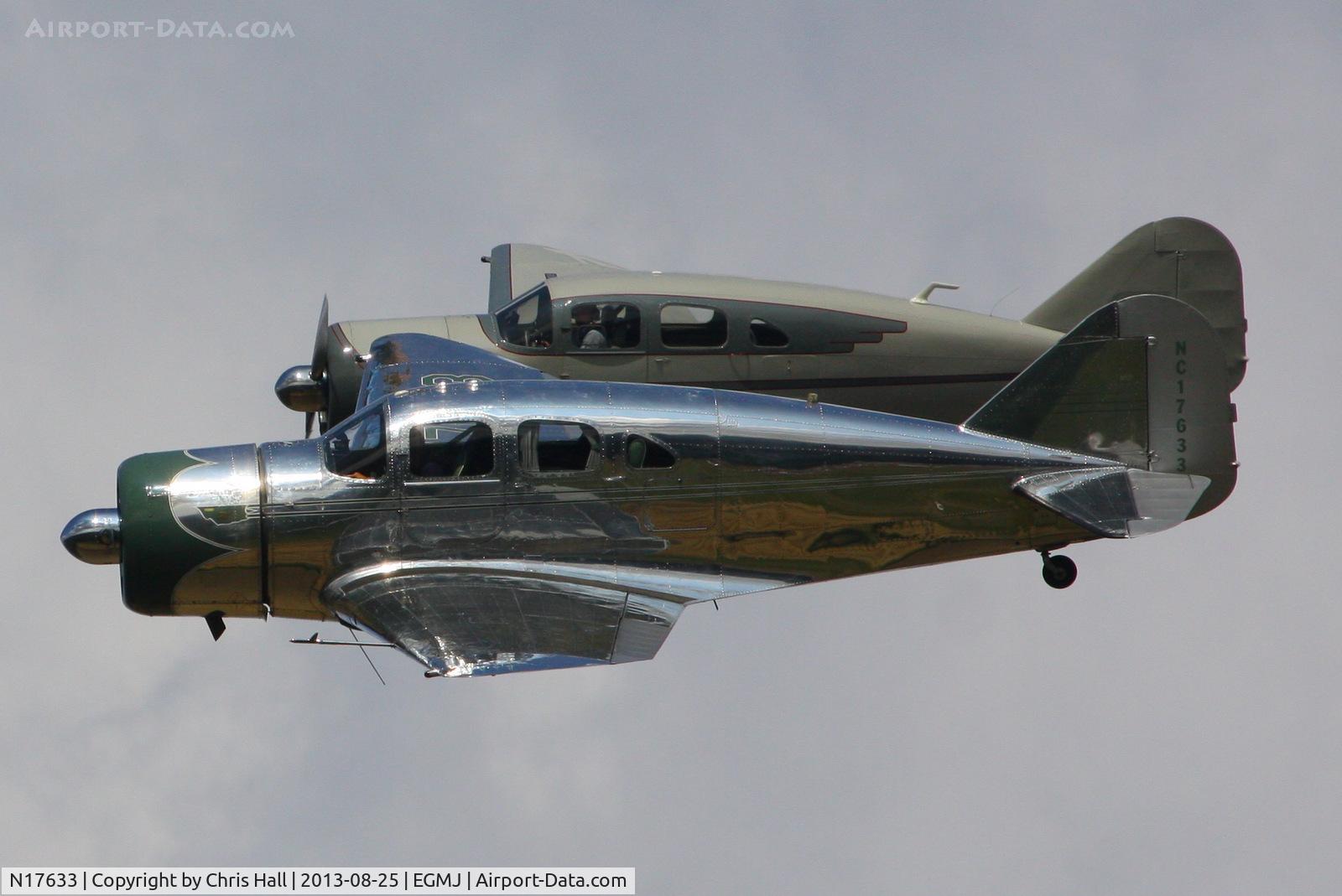 N17633, 1939 Spartan 7W Executive C/N 21, at the Little Gransden Air & Vintage Vehicle Show