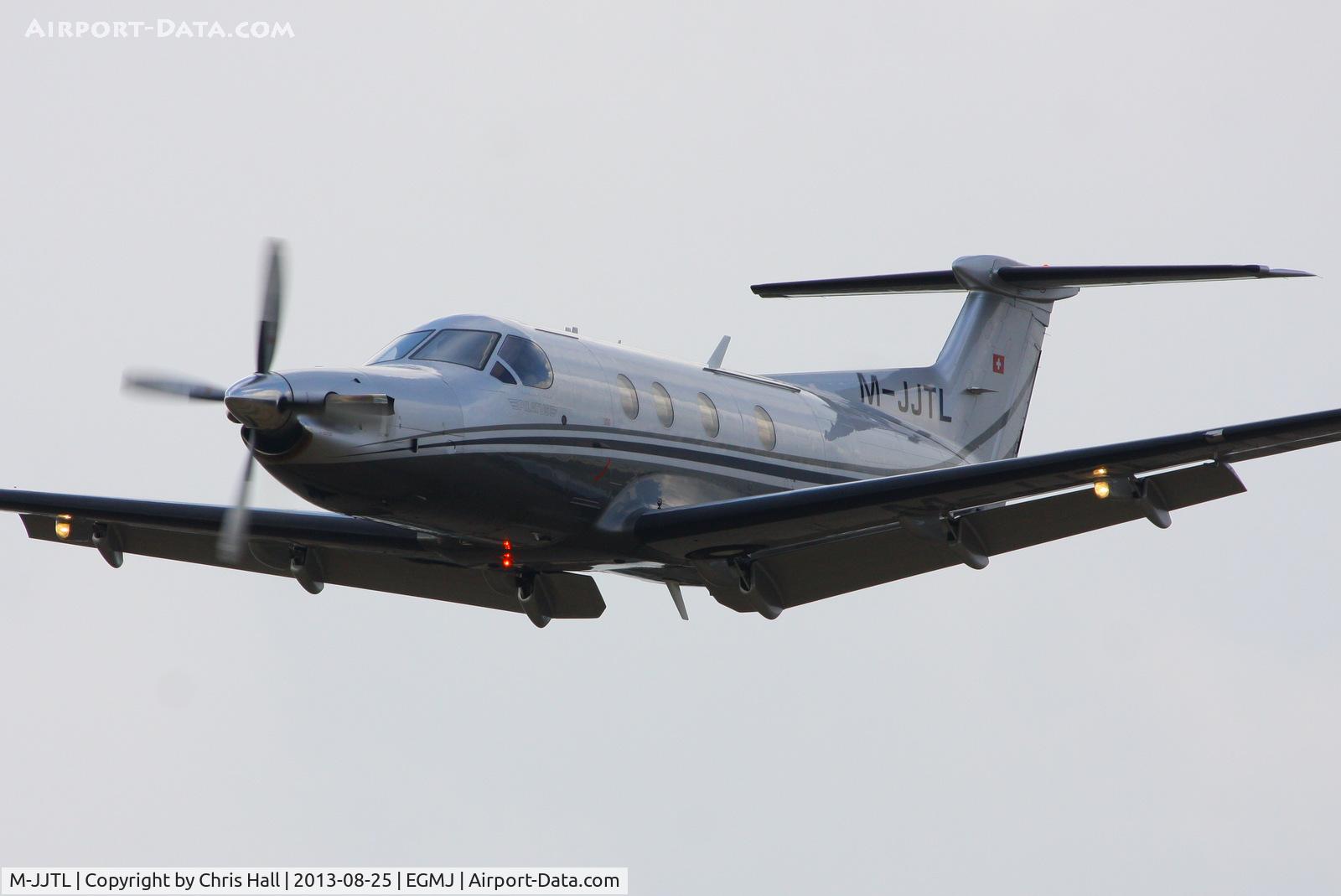 M-JJTL, 2009 Pilatus PC-12/47E C/N 1126, at the Little Gransden Air & Vintage Vehicle Show