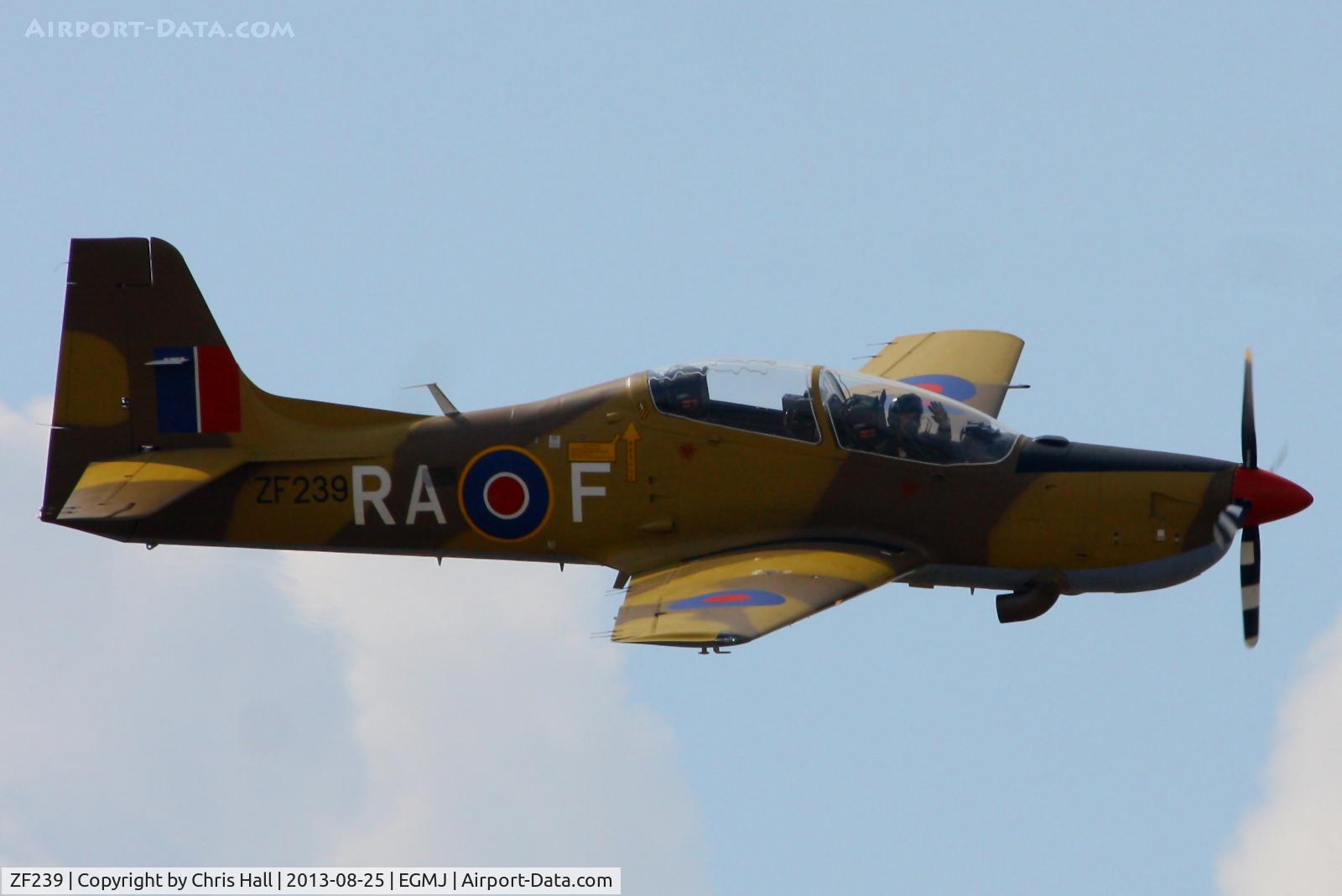 ZF239, 1990 Short S-312 Tucano T1 C/N S041/T39, at the Little Gransden Air & Vintage Vehicle Show