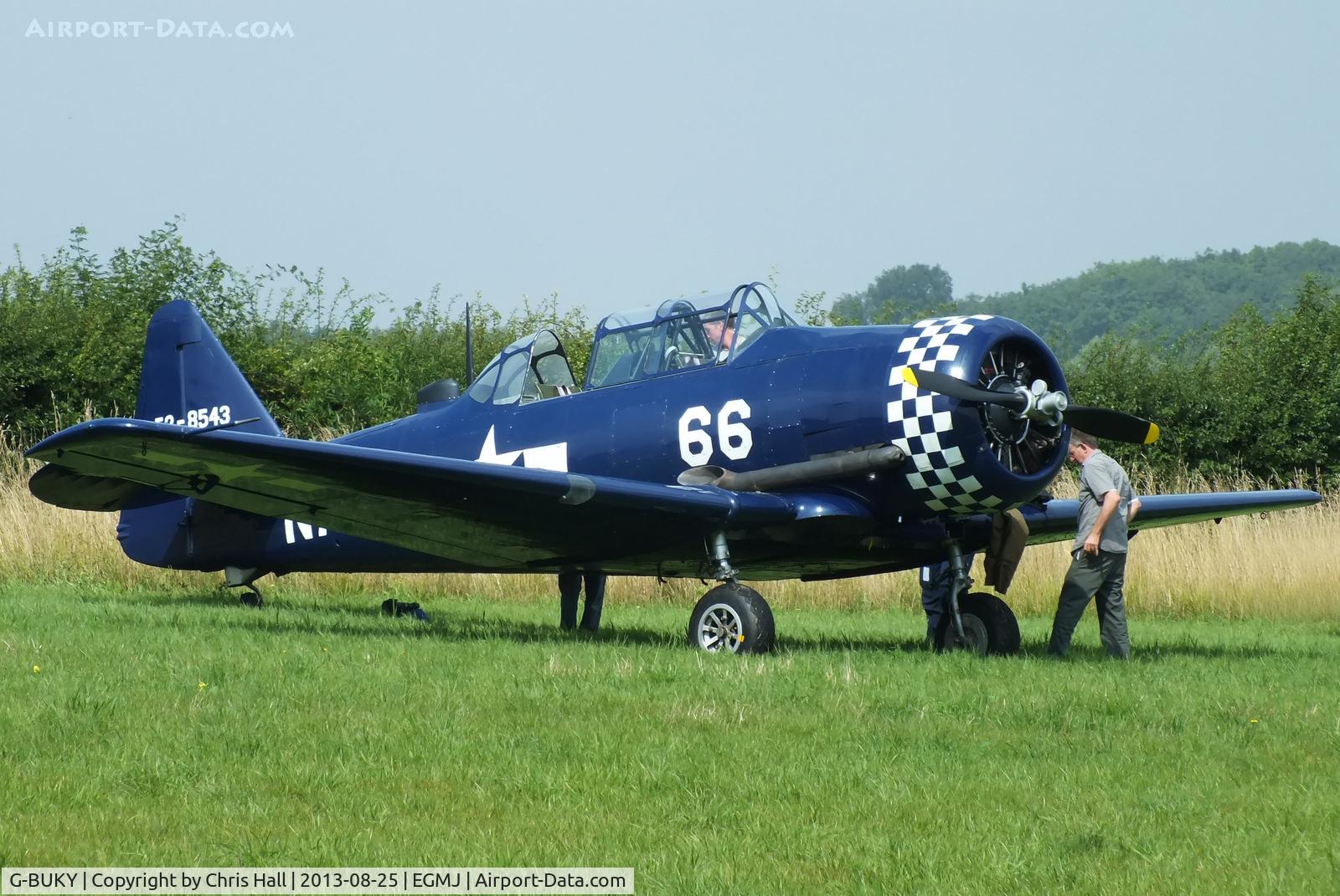 G-BUKY, 1952 Canadian Car & Foundry T-6H Harvard Mk.4M C/N CCF4-464, at the Little Gransden Air & Vintage Vehicle Show