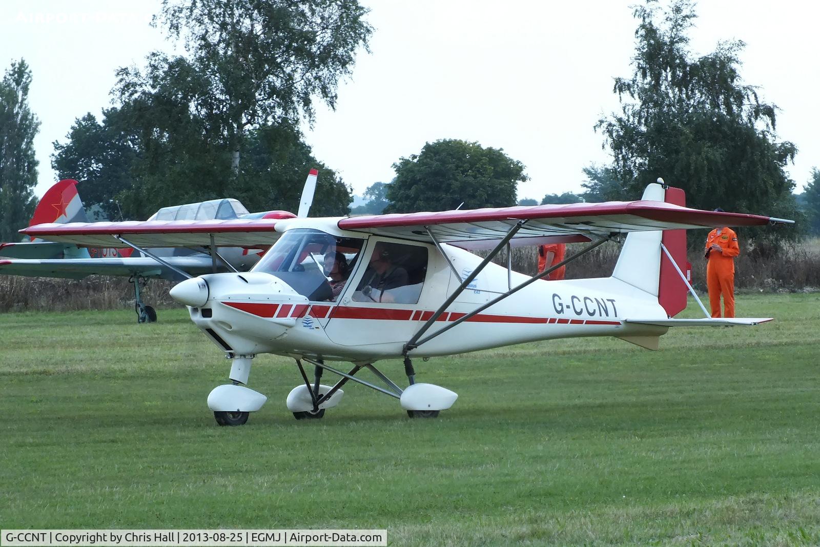 G-CCNT, 2003 Comco Ikarus C42 FB80 C/N 0311-6585, at the Little Gransden Air & Vintage Vehicle Show