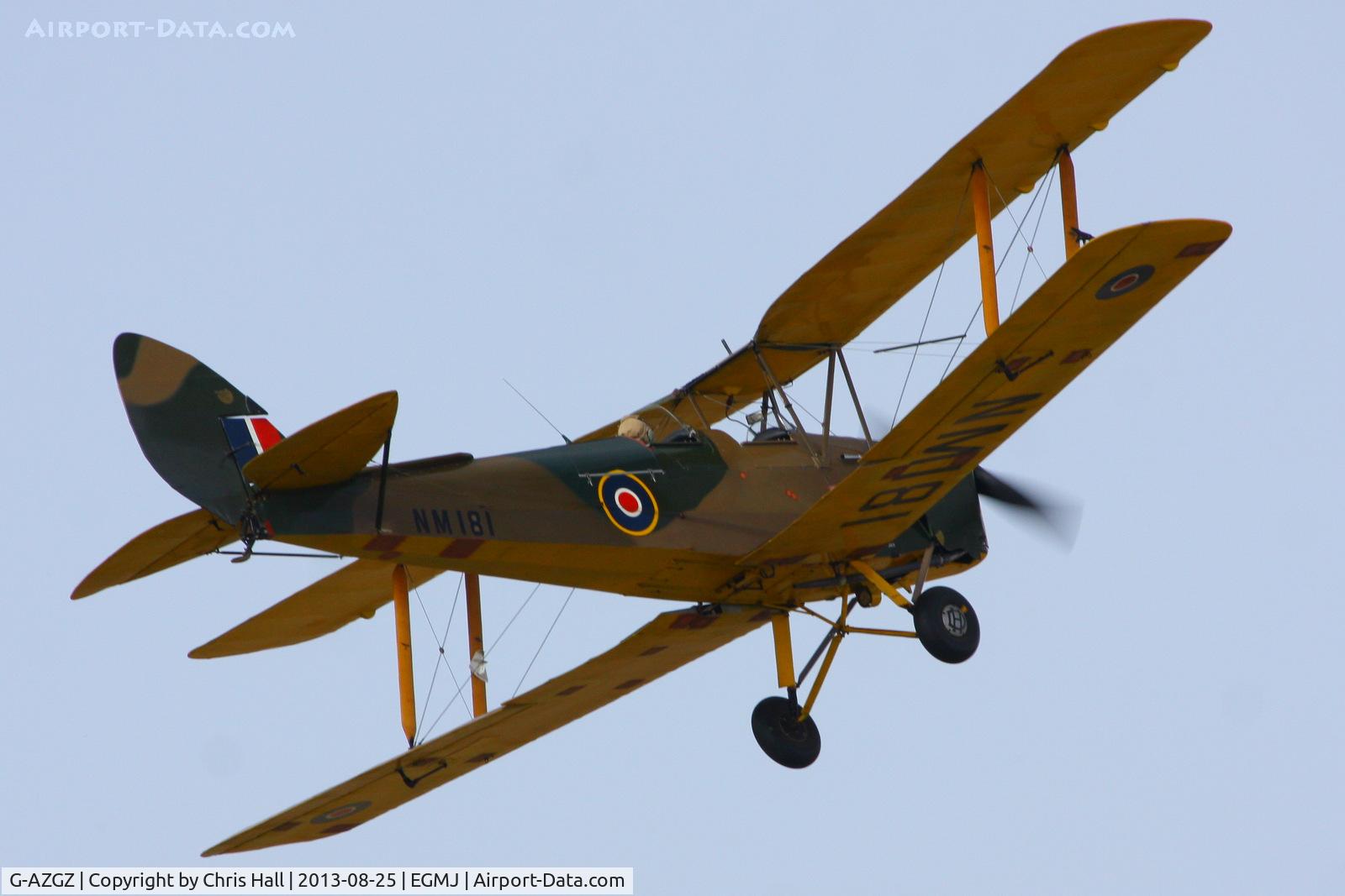 G-AZGZ, 1944 De Havilland DH-82A Tiger Moth II C/N 86489, at the Little Gransden Air & Vintage Vehicle Show