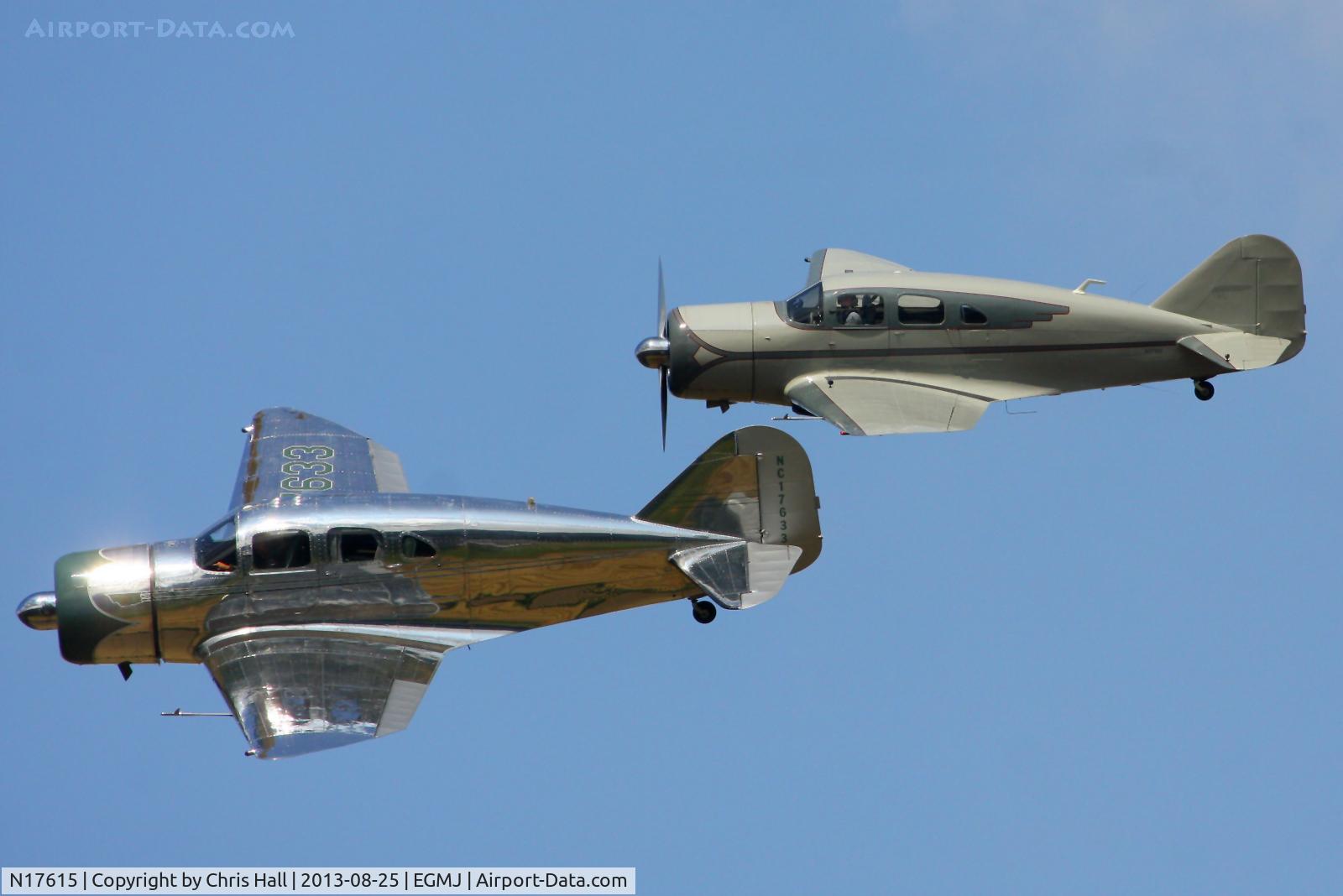 N17615, 1938 Spartan 7W Executive C/N 14, at the Little Gransden Air & Vintage Vehicle Show