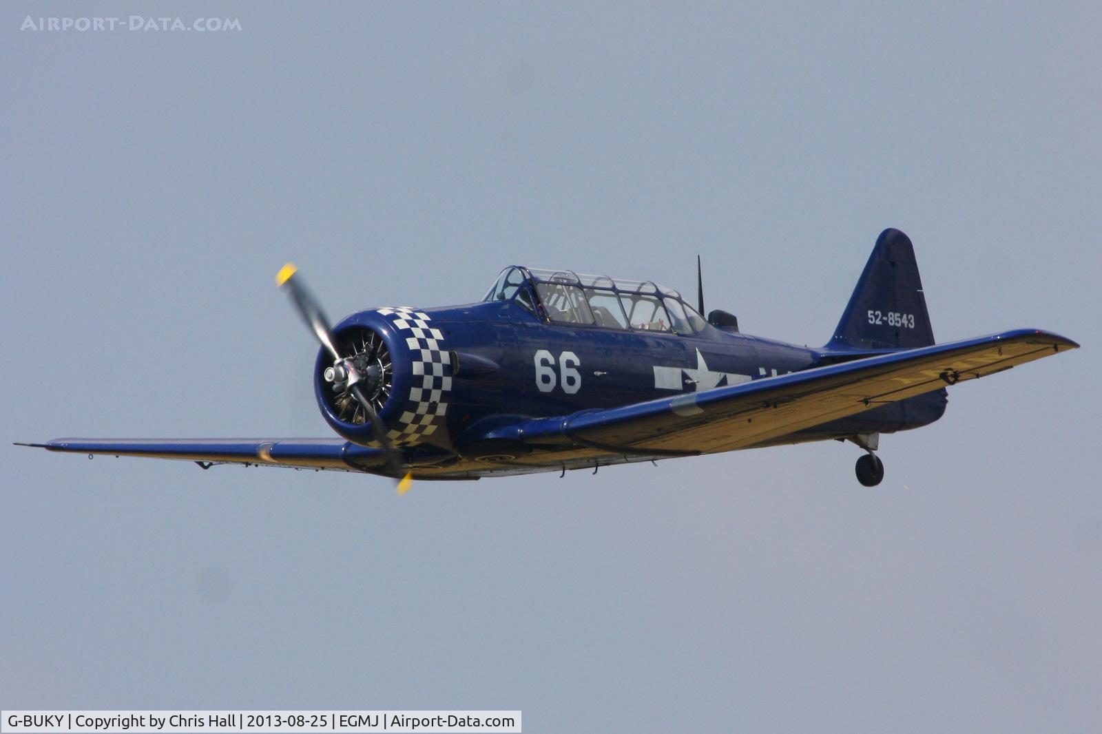 G-BUKY, 1952 Canadian Car & Foundry T-6H Harvard Mk.4M C/N CCF4-464, at the Little Gransden Air & Vintage Vehicle Show