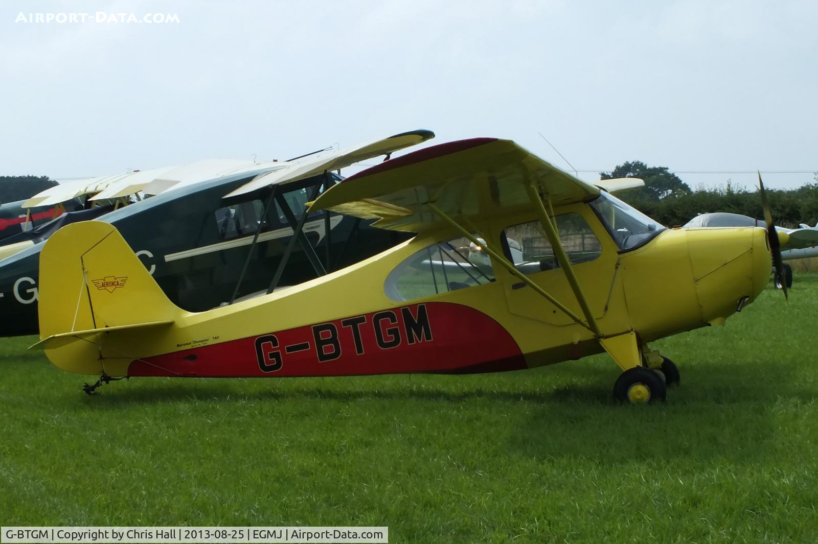 G-BTGM, 1946 Aeronca 7AC Champion C/N 7AC-3665, at the Little Gransden Air & Vintage Vehicle Show