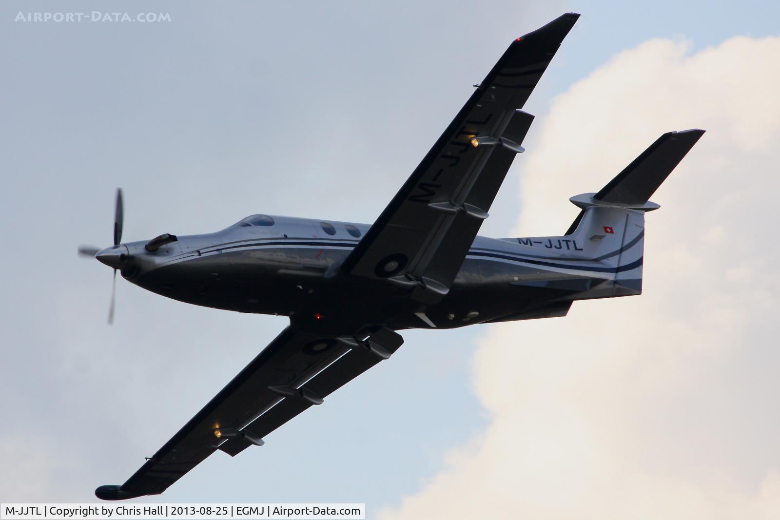 M-JJTL, 2009 Pilatus PC-12/47E C/N 1126, at the Little Gransden Air & Vintage Vehicle Show