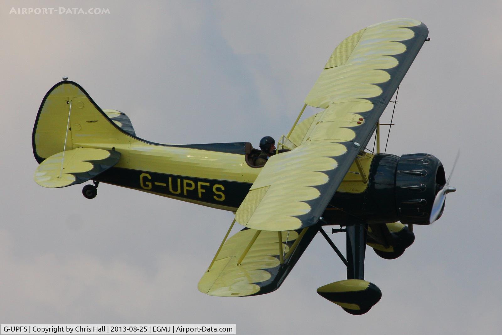G-UPFS, 1941 Waco UPF-7 C/N 5660, at the Little Gransden Air & Vintage Vehicle Show