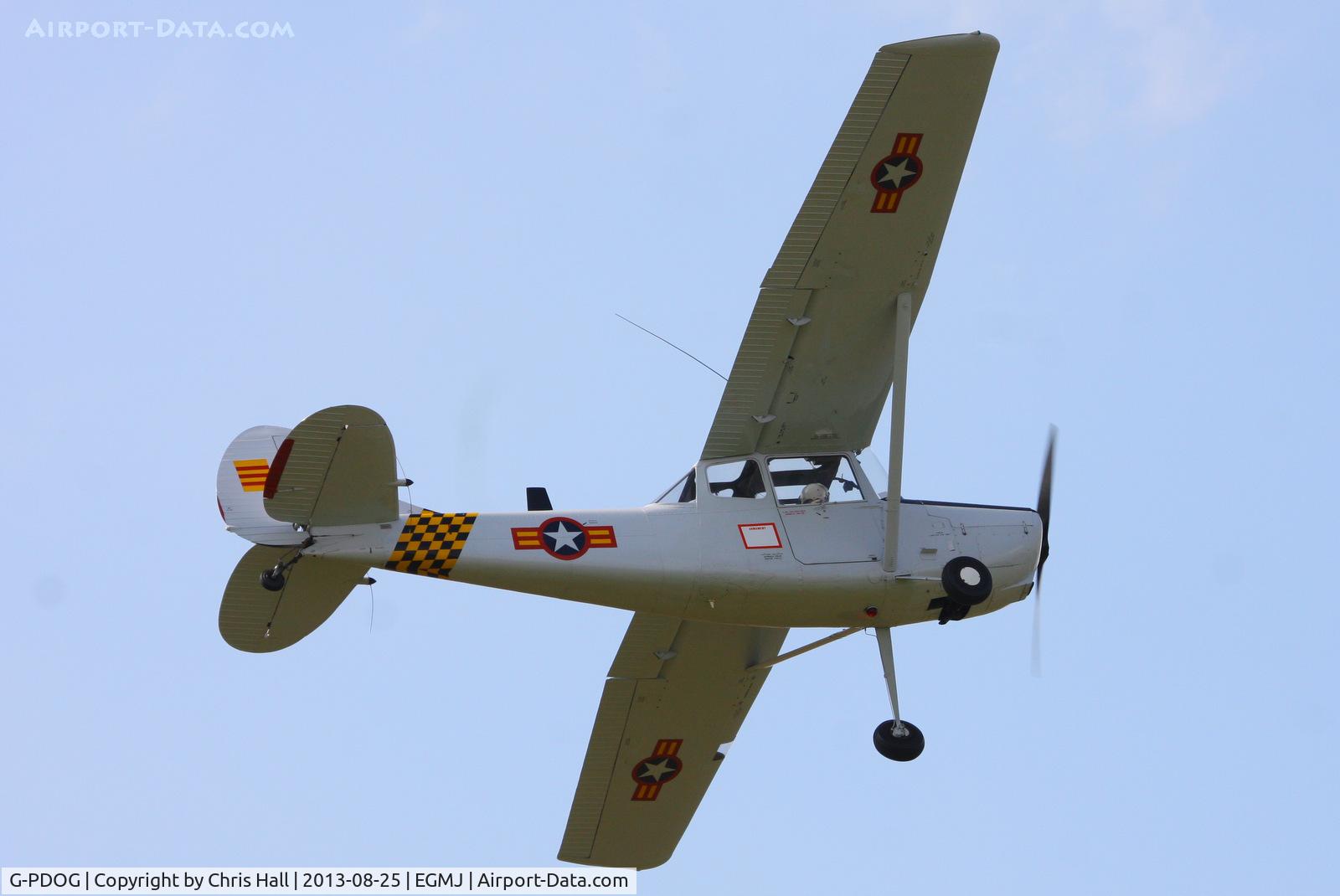 G-PDOG, 1957 Cessna 305C C/N 24550, at the Little Gransden Air & Vintage Vehicle Show