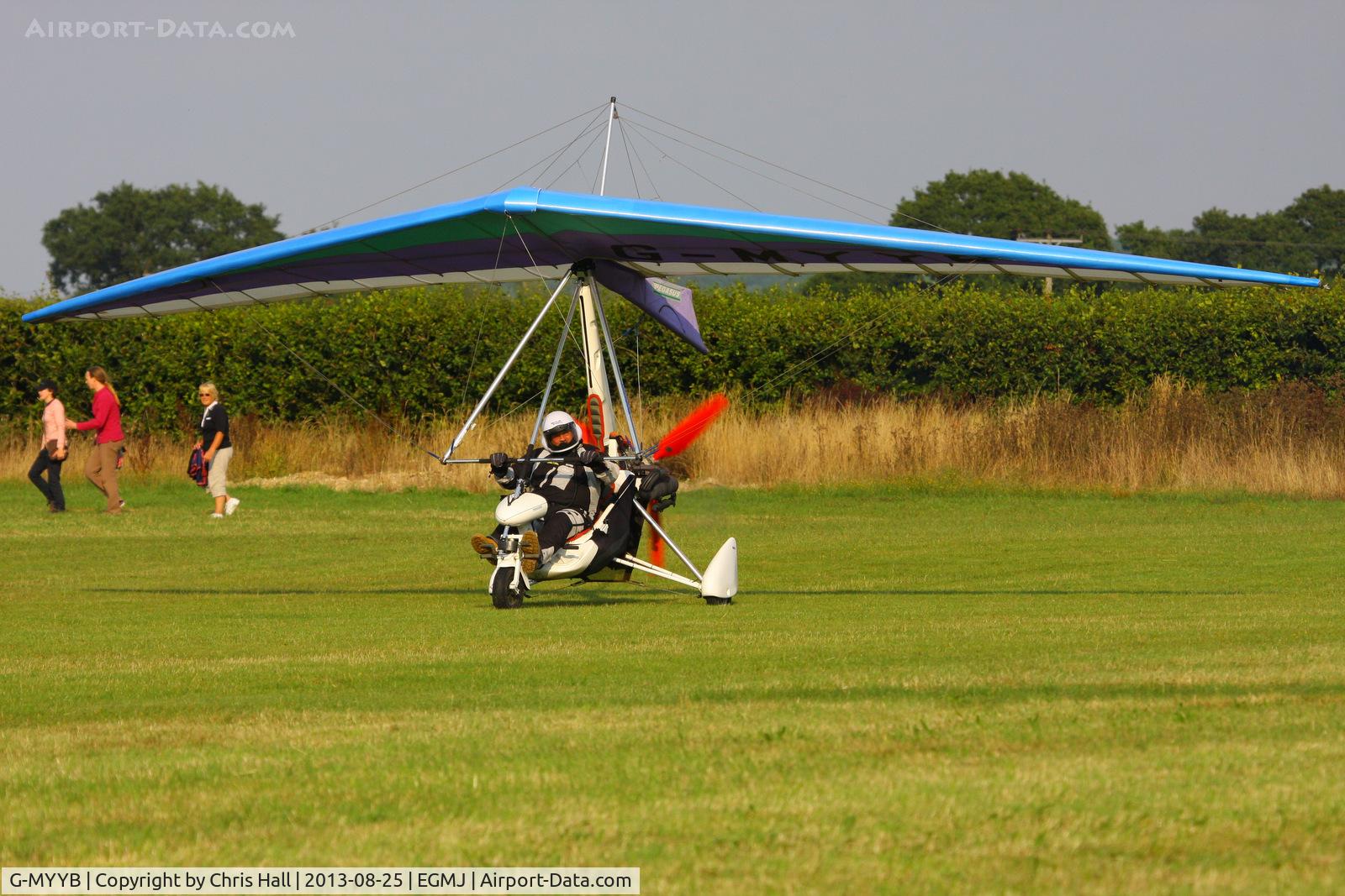 G-MYYB, 1995 Pegasus Quantum 15 C/N 7079, at the Little Gransden Air & Vintage Vehicle Show