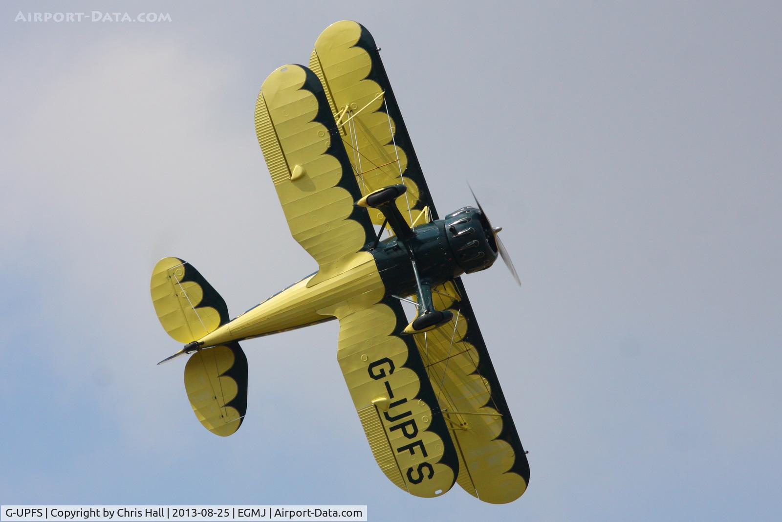 G-UPFS, 1941 Waco UPF-7 C/N 5660, at the Little Gransden Air & Vintage Vehicle Show