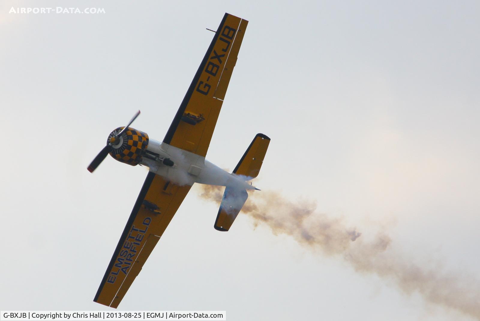 G-BXJB, 1987 Bacau Yak-52 C/N 877403, at the Little Gransden Air & Vintage Vehicle Show