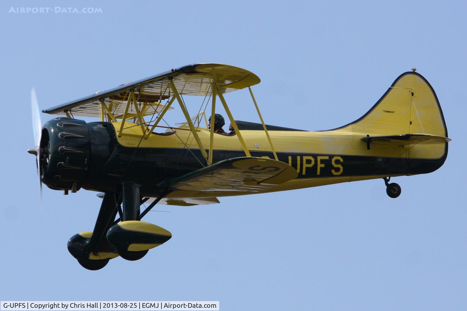 G-UPFS, 1941 Waco UPF-7 C/N 5660, at the Little Gransden Air & Vintage Vehicle Show