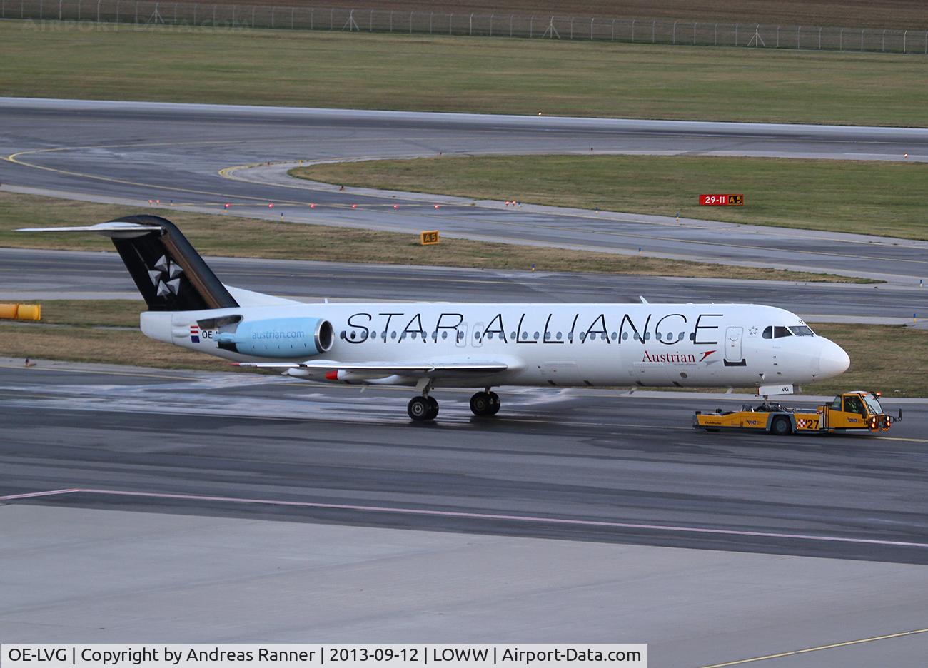 OE-LVG, 1994 Fokker 100 (F-28-0100) C/N 11520, Austrian Airlines Fokker 100