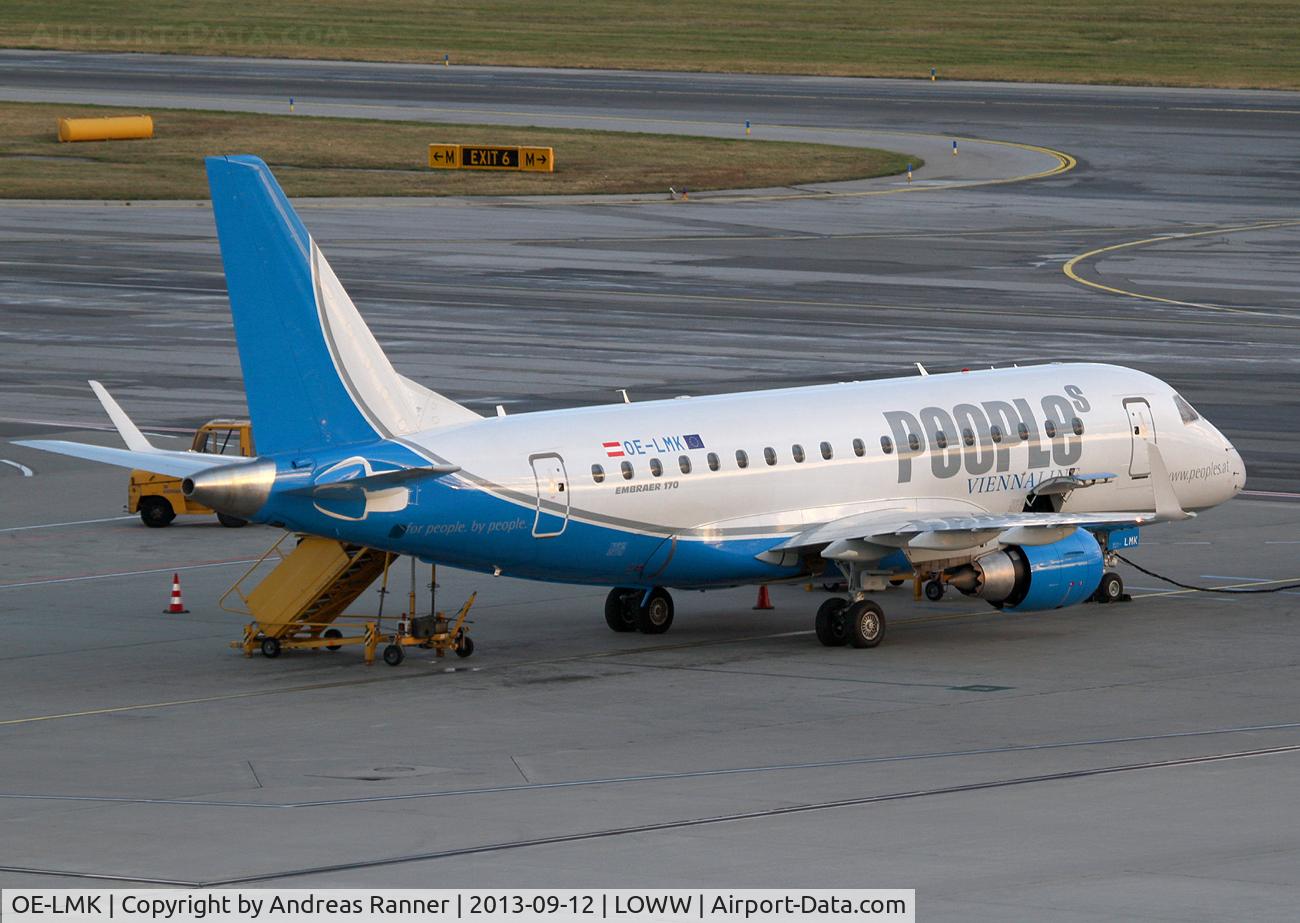 OE-LMK, 2006 Embraer 170LR (ERJ-170-100LR) C/N 17000150, People's Viennaline Embraer ERJ-170