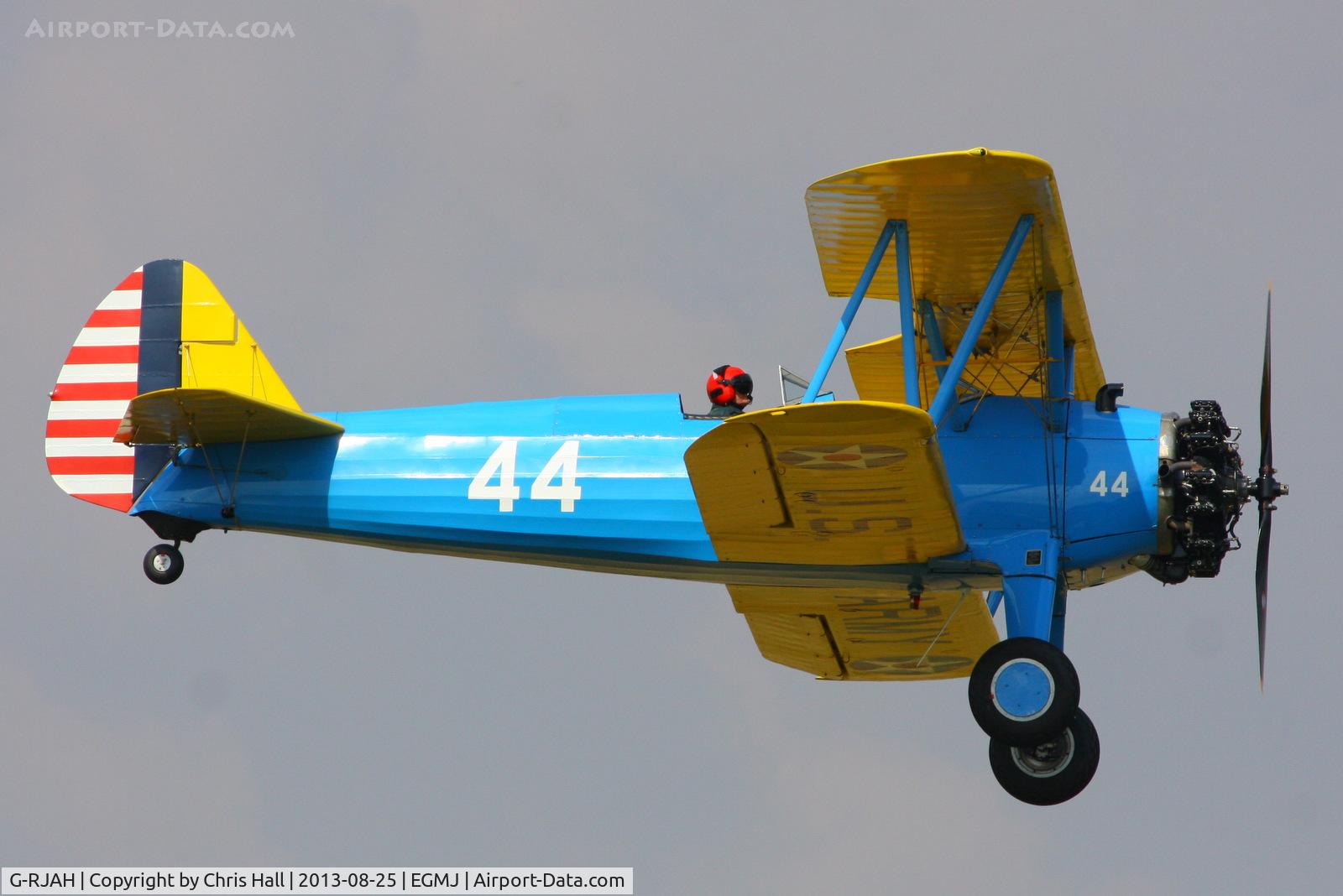 G-RJAH, 1942 Boeing A75N1 C/N 75-4041, at the Little Gransden Air & Vintage Vehicle Show