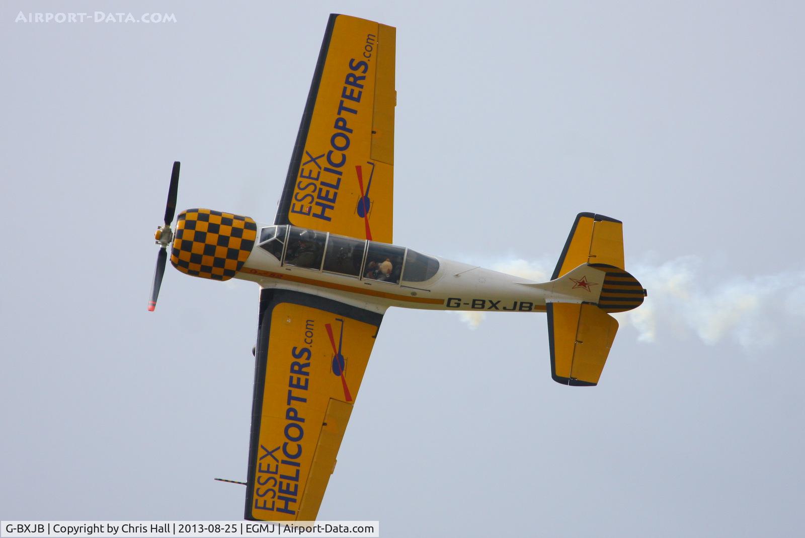 G-BXJB, 1987 Bacau Yak-52 C/N 877403, at the Little Gransden Air & Vintage Vehicle Show