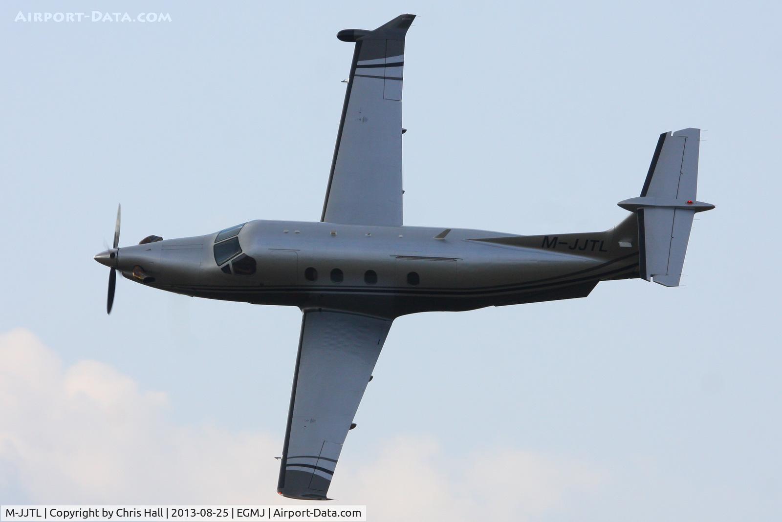 M-JJTL, 2009 Pilatus PC-12/47E C/N 1126, at the Little Gransden Air & Vintage Vehicle Show