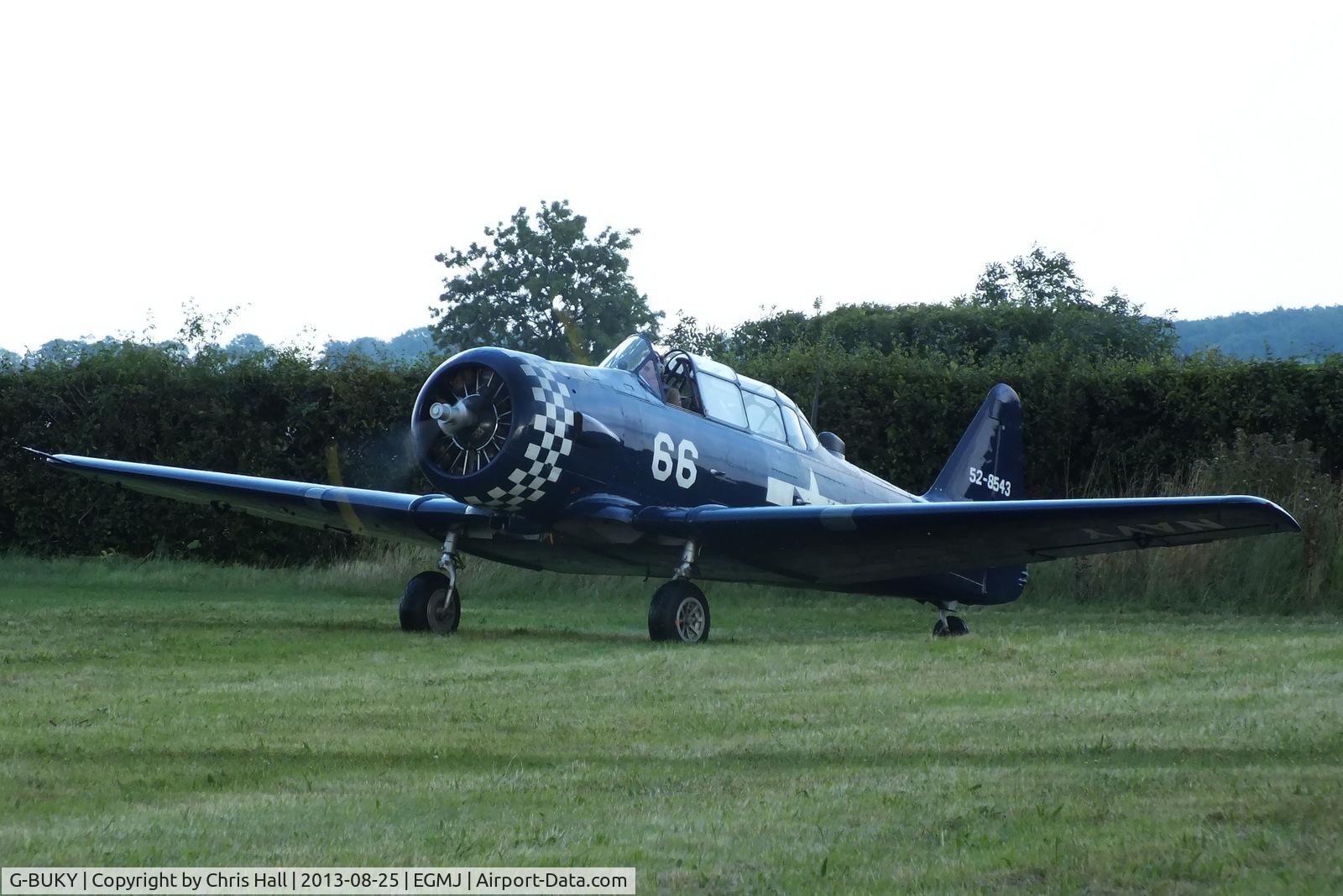 G-BUKY, 1952 Canadian Car & Foundry T-6H Harvard Mk.4M C/N CCF4-464, at the Little Gransden Air & Vintage Vehicle Show