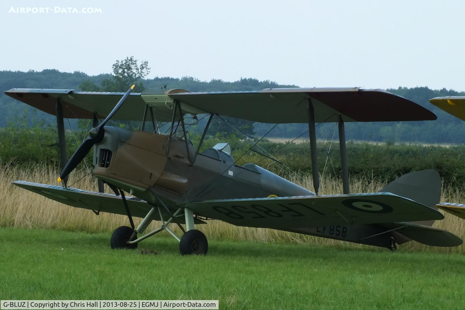G-BLUZ, 1944 De Havilland DH.82B Queen Bee C/N 1435, at the Little Gransden Air & Vintage Vehicle Show