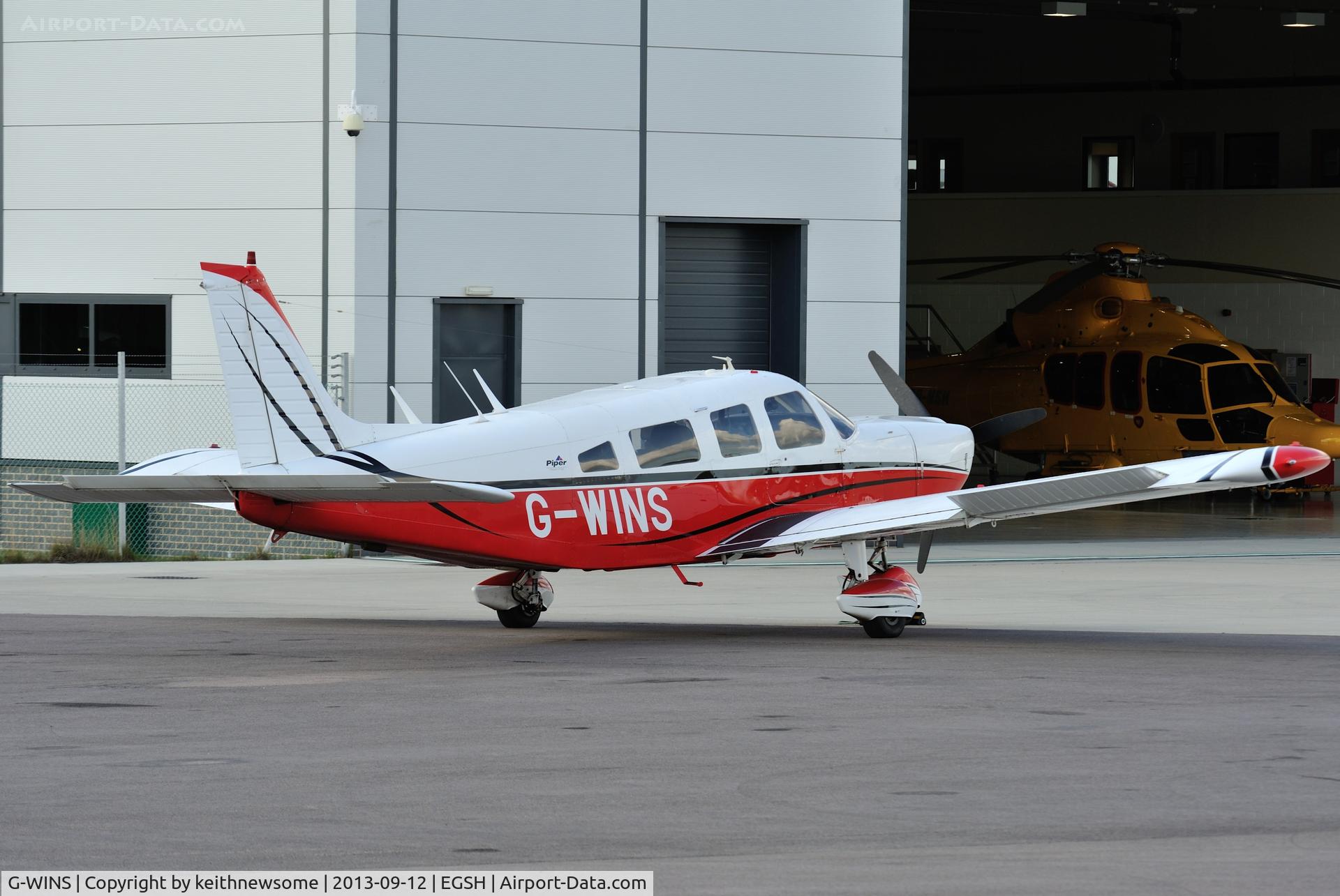 G-WINS, 1976 Piper PA-32-300 Cherokee Six Cherokee Six C/N 32-7640065, Sitting in the sun !