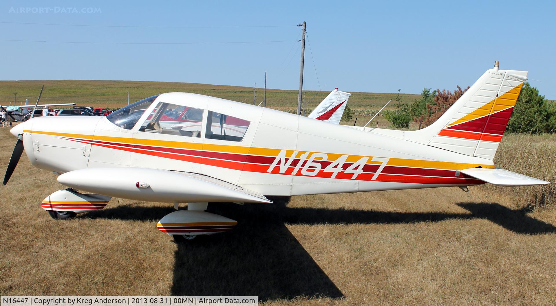 N16447, 1973 Piper PA-28-140 C/N 28-7325276, 2013 Battle Lake Fly-in