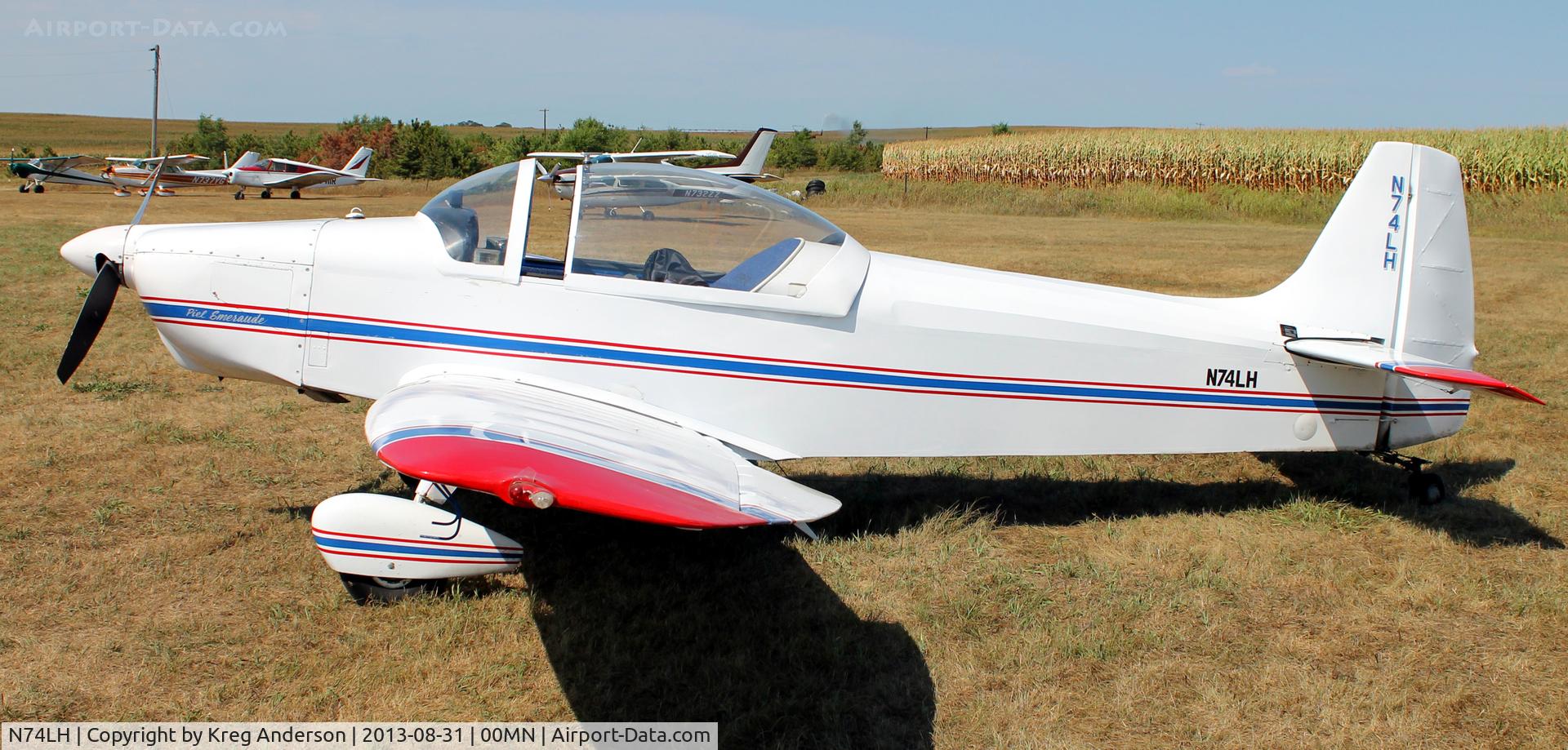 N74LH, 1974 Piel Emeraude C/N 1413, 2013 Battle Lake Fly-in