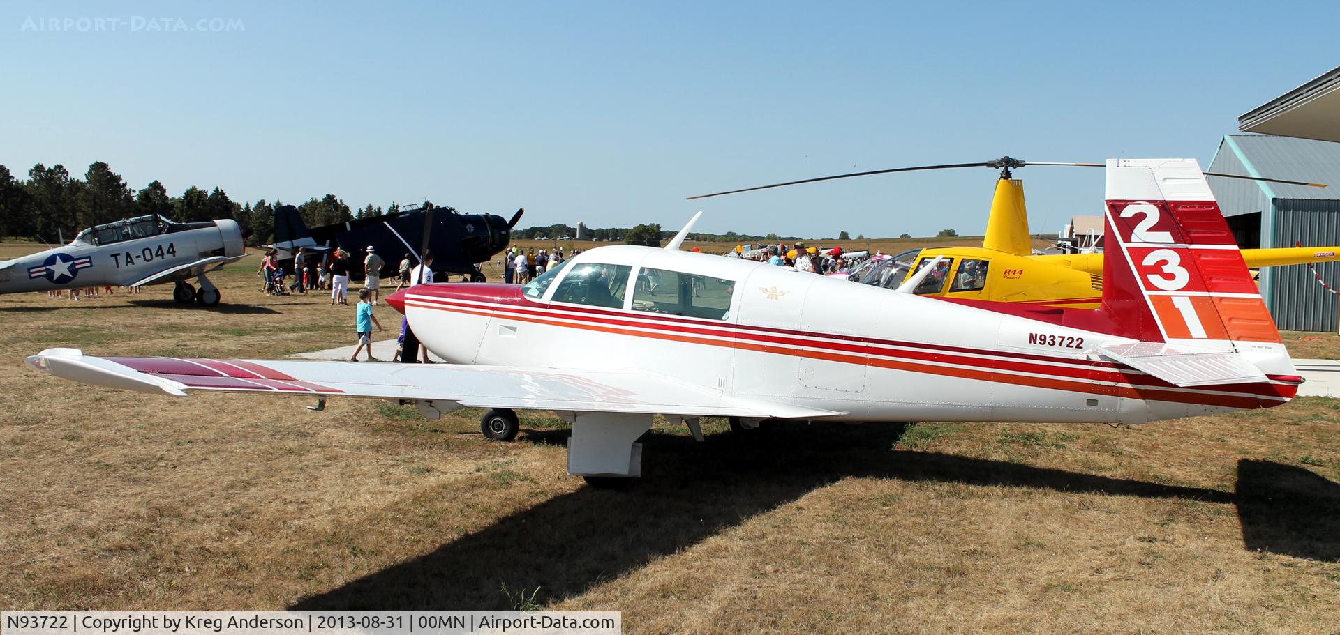 N93722, 1980 Mooney M20K C/N 25-0477, 2013 Battle Lake Fly-in