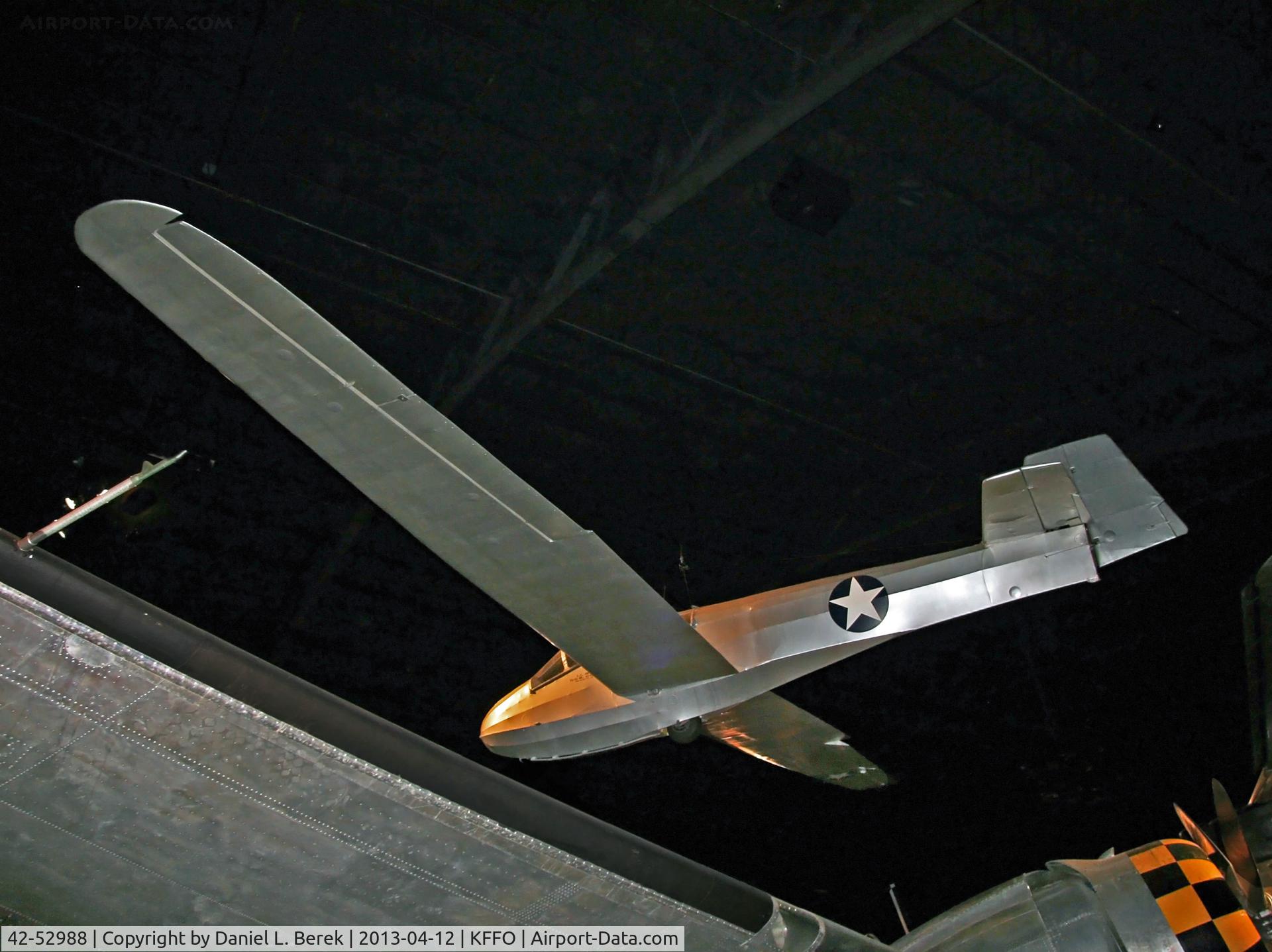 42-52988, 1942 Schweizer TG-3A C/N 68, This high-performance two-place gilder was used as a trainer.