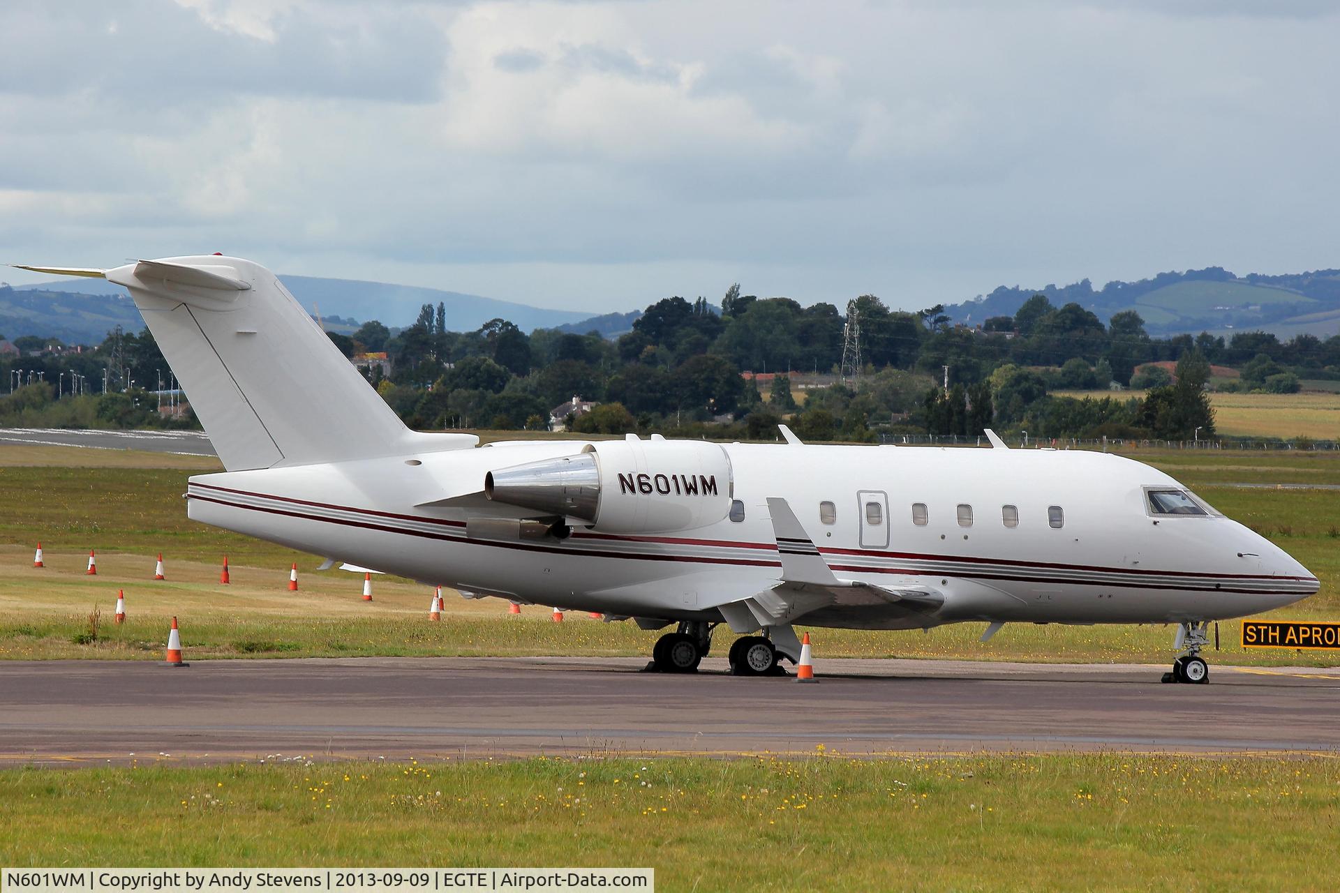 N601WM, 1987 Canadair Challenger 601-3A (CL-600-2B16) C/N 5026, Parked up on the South Apron after arrival from Shannon on the 6/9/13