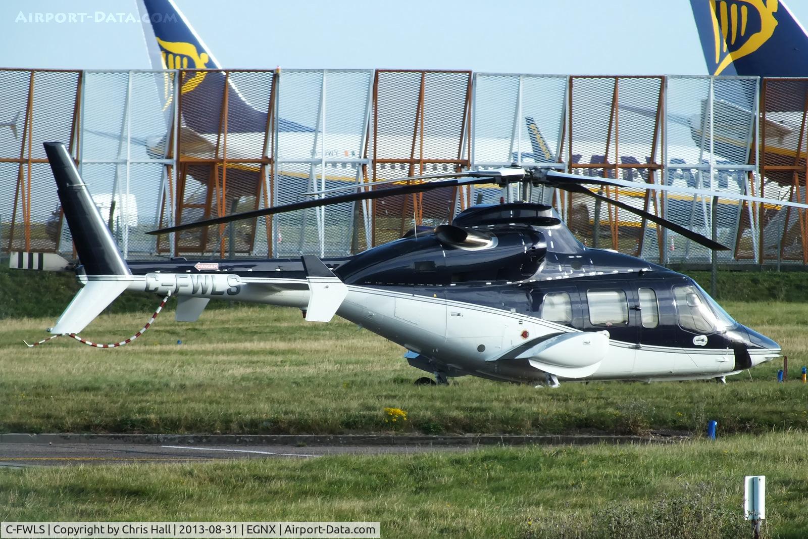 C-FWLS, 2000 Bell 430 C/N 49066, nice visitor to East Midlands