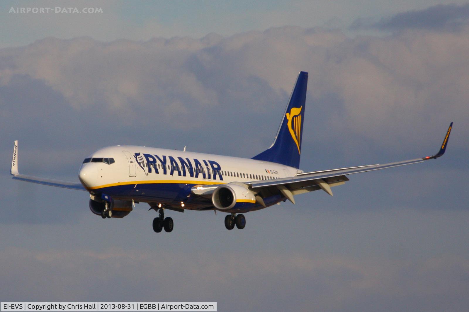 EI-EVS, 2012 Boeing 737-8AS C/N 40313, Ryanair