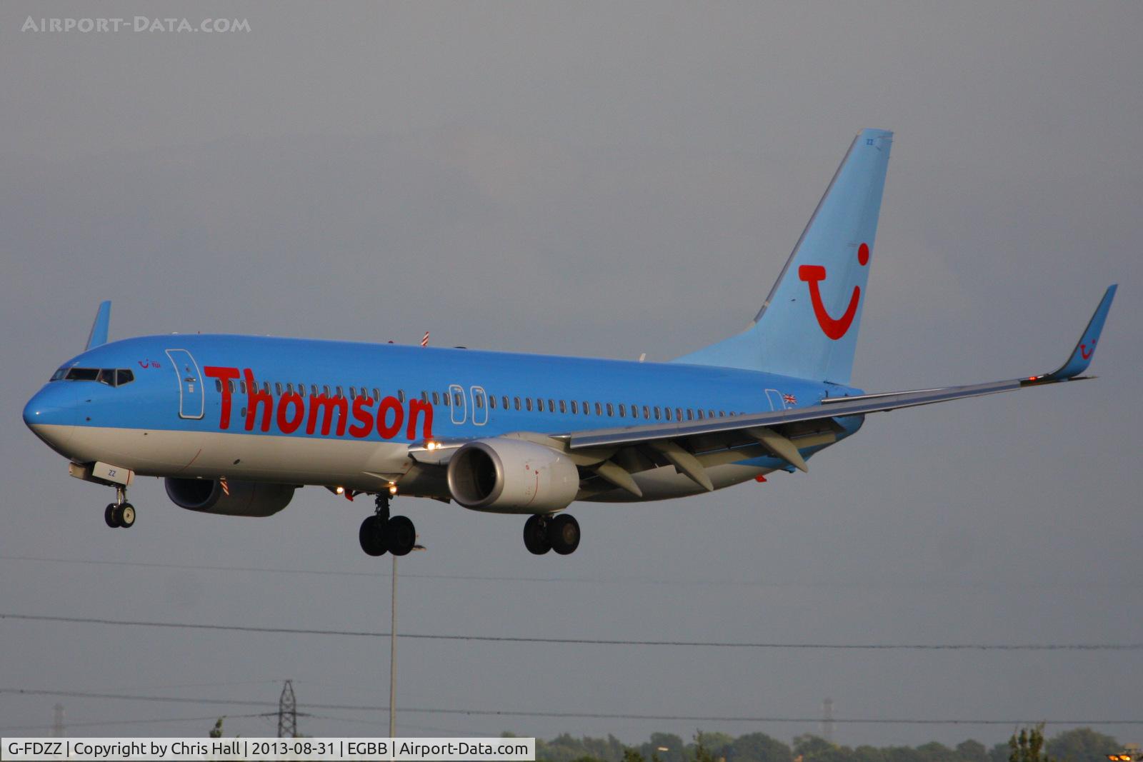 G-FDZZ, 2011 Boeing 737-8K5 C/N 37262, Thomson