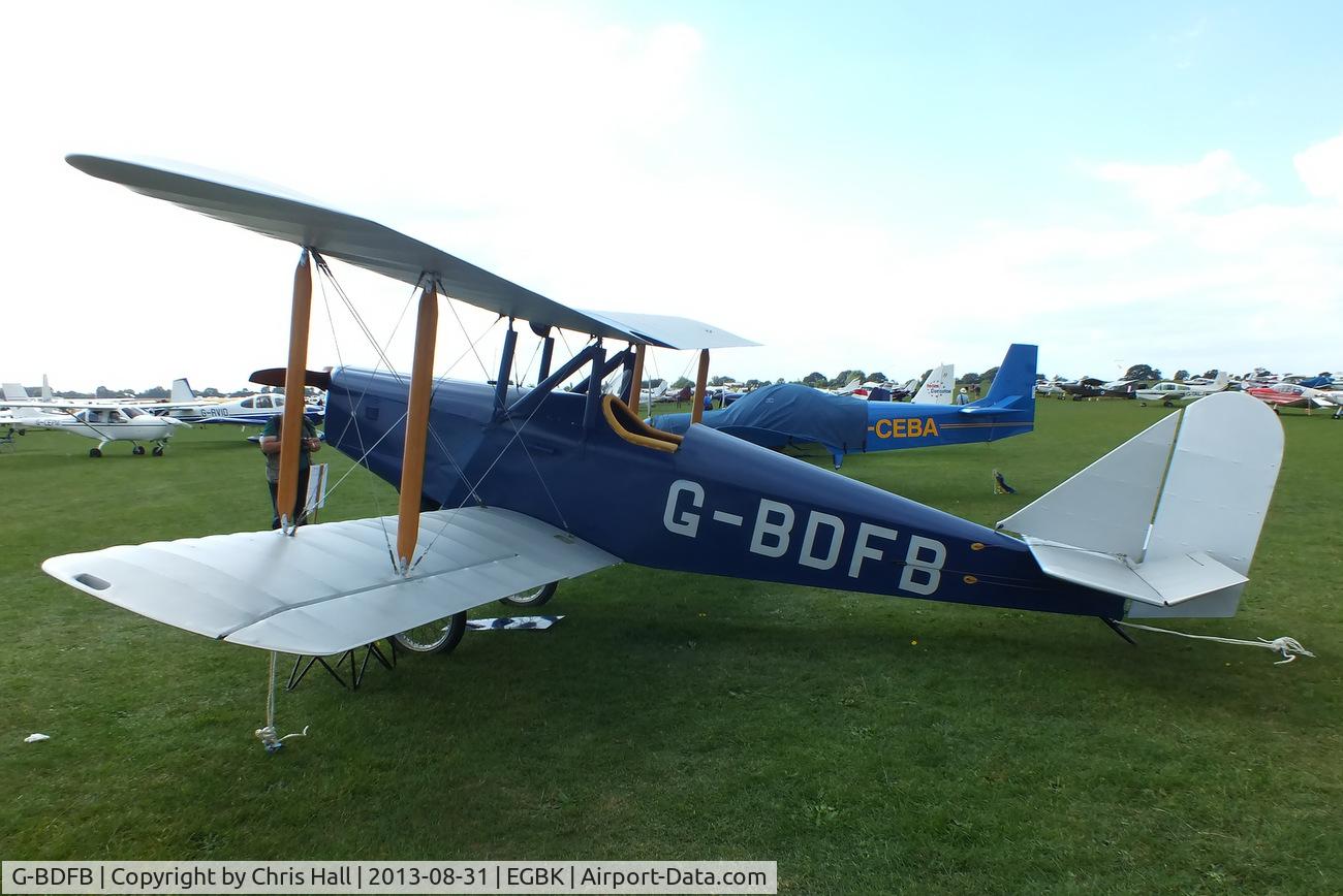G-BDFB, 1991 Currie Wot C/N PFA 3008, at the LAA Rally 2013, Sywell