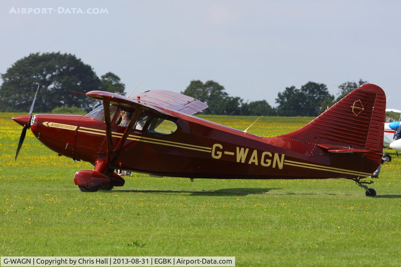 G-WAGN, 1948 Stinson 108-3 Voyager C/N 108-4216, at the LAA Rally 2013, Sywell