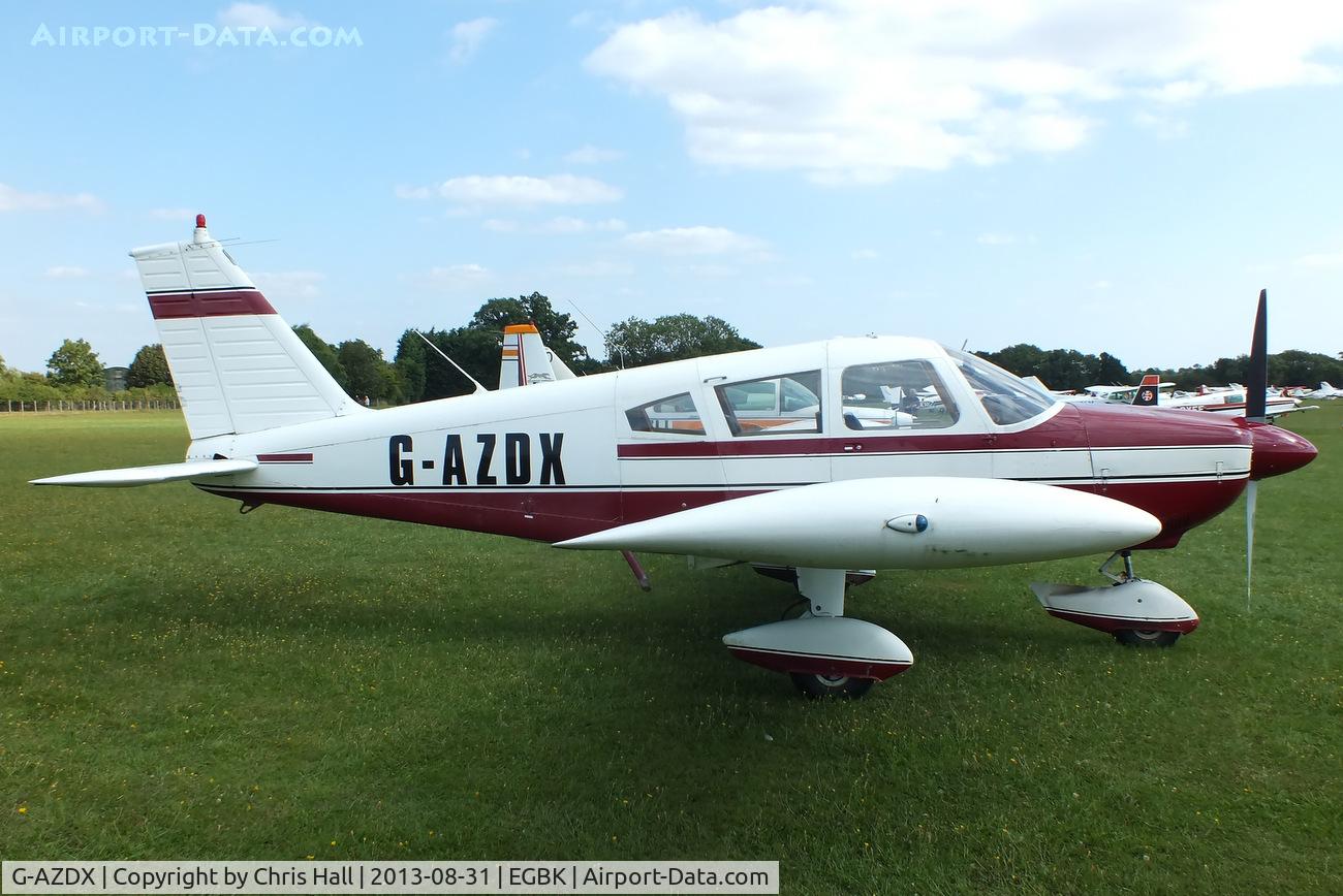 G-AZDX, 1971 Piper PA-28-180 Cherokee C/N 28-7105186, at the LAA Rally 2013, Sywell